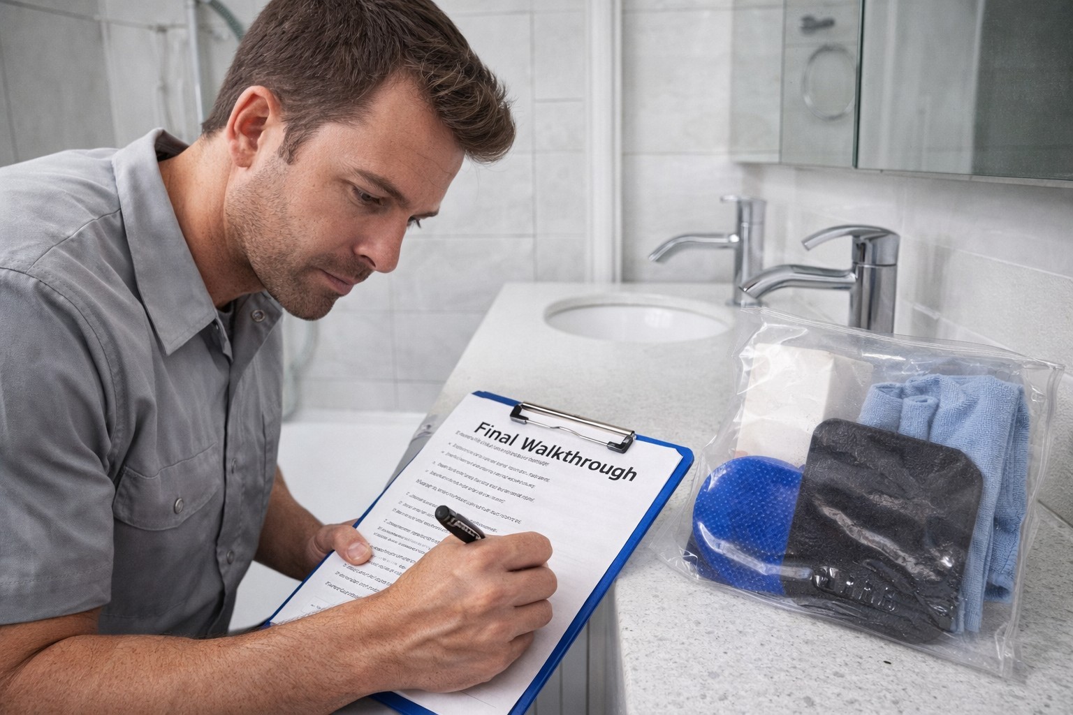Contractor-Grade Bathroom/Kitchen Cleanup Kit (2 Package Set)
