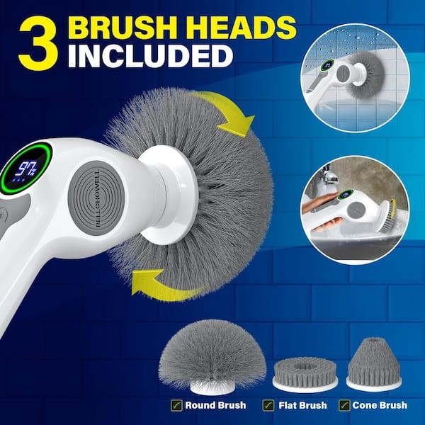 Scrubtastic Pro 43 in. Rechargeable Electric Power Scrubber Cleaner Scrub Brush