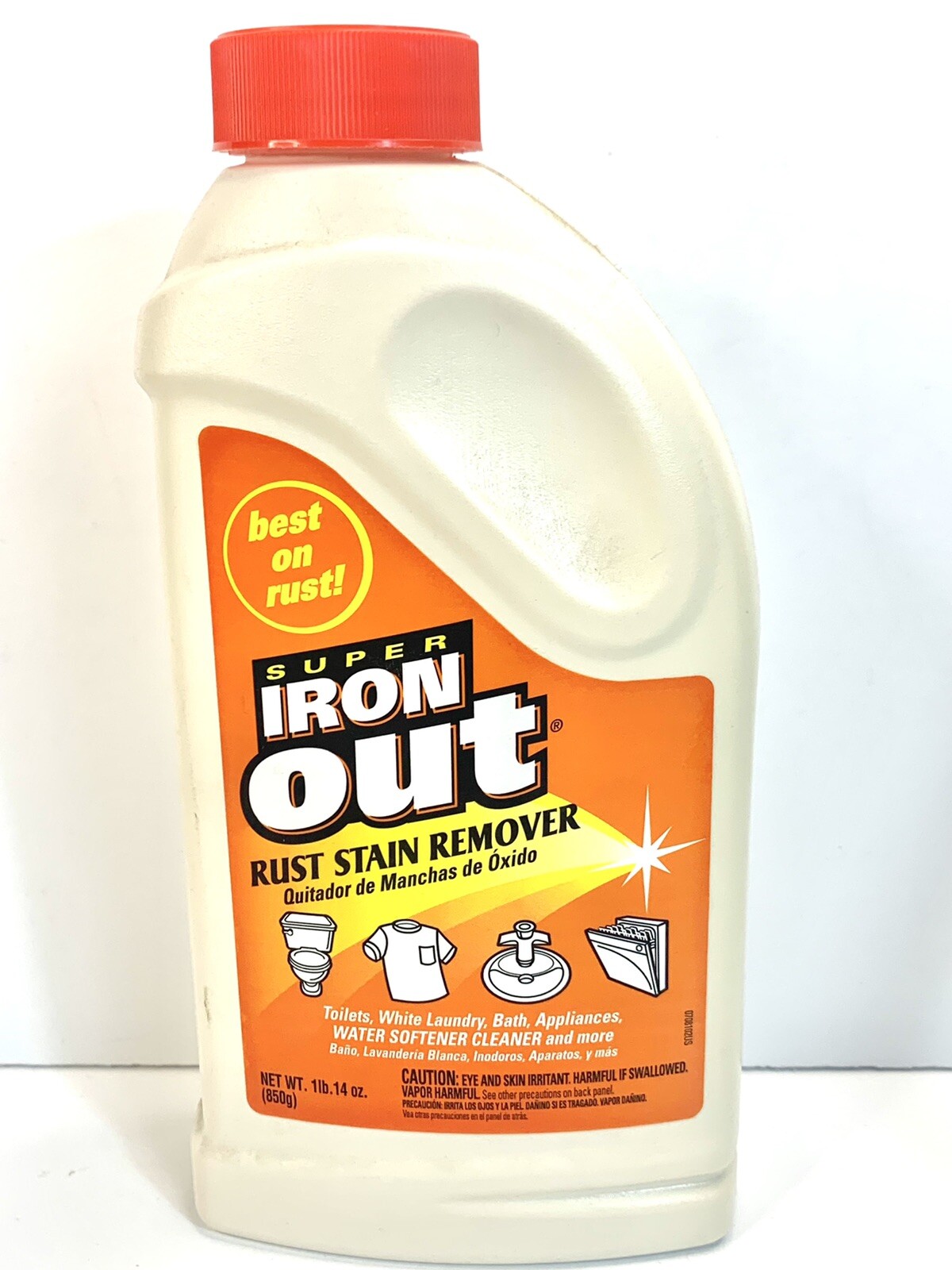 SUPER Iron Out Rust Stain Remover 1 Lb 14 Oz Container NOS, Original Formula