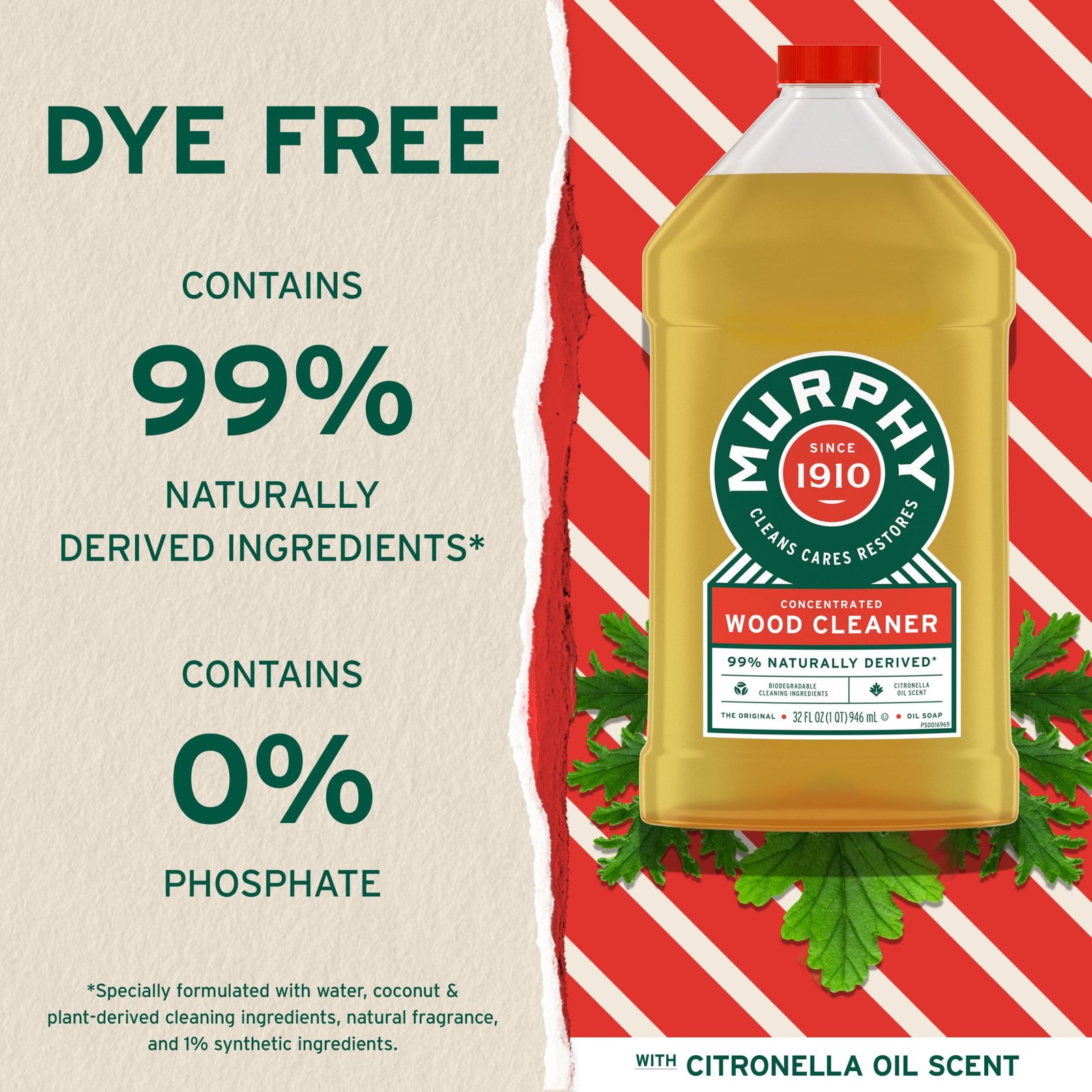 Murphy Oil Soap Wood Cleaner, Original – 32 Fluid Ounce-Free Shipping