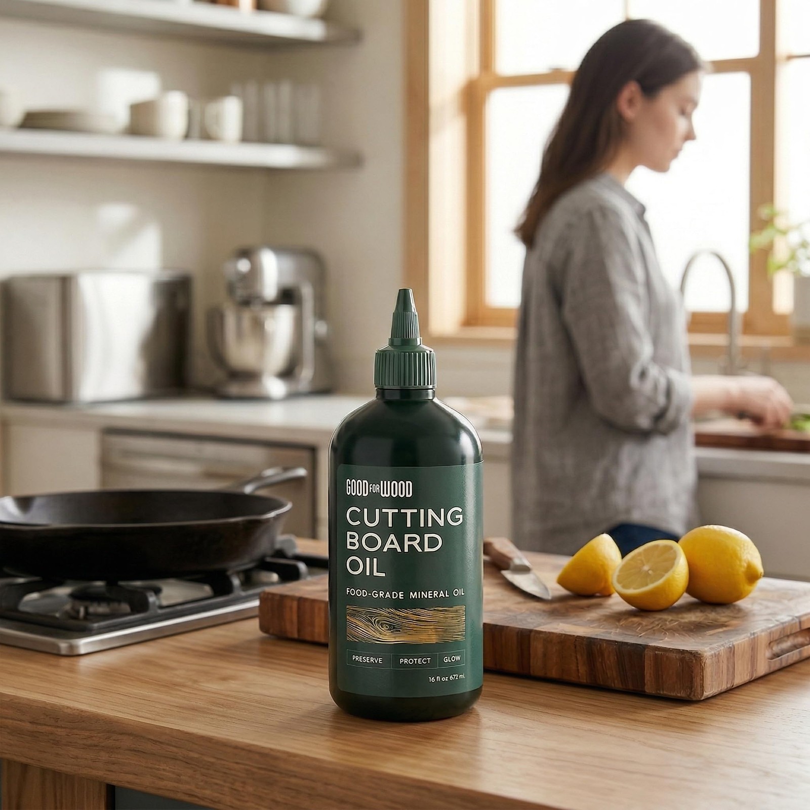 Food Grade Mineral Oil for Cutting Boards 16 Oz – Premium Cutting Board Oil &…