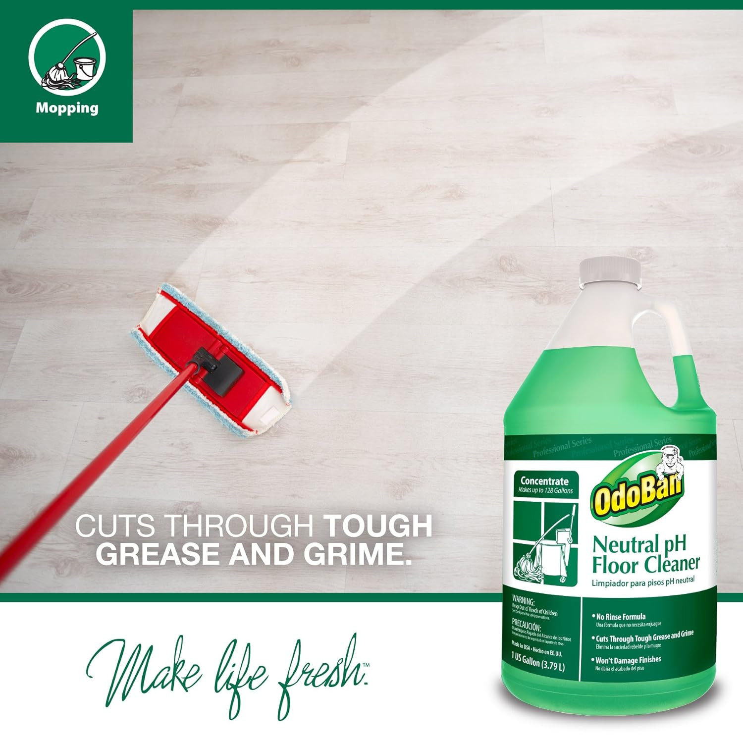 Professional Cleaning Neutral Ph Floor Cleaner and Biostain and Odor Remover, Ma