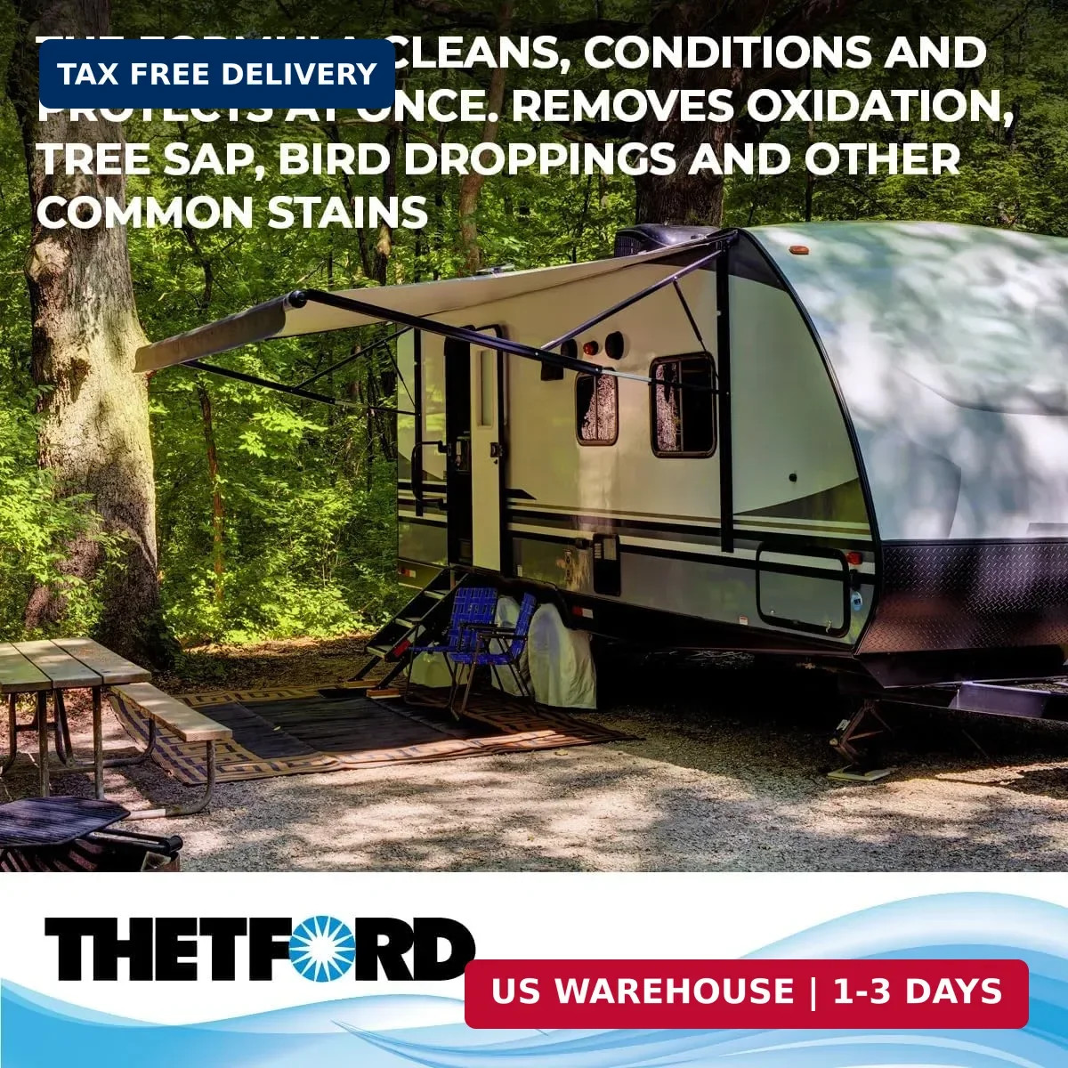 Thetford 32512 Premium RV Rubber Roof Cleaner and Conditioner-32, 32 fl. oz