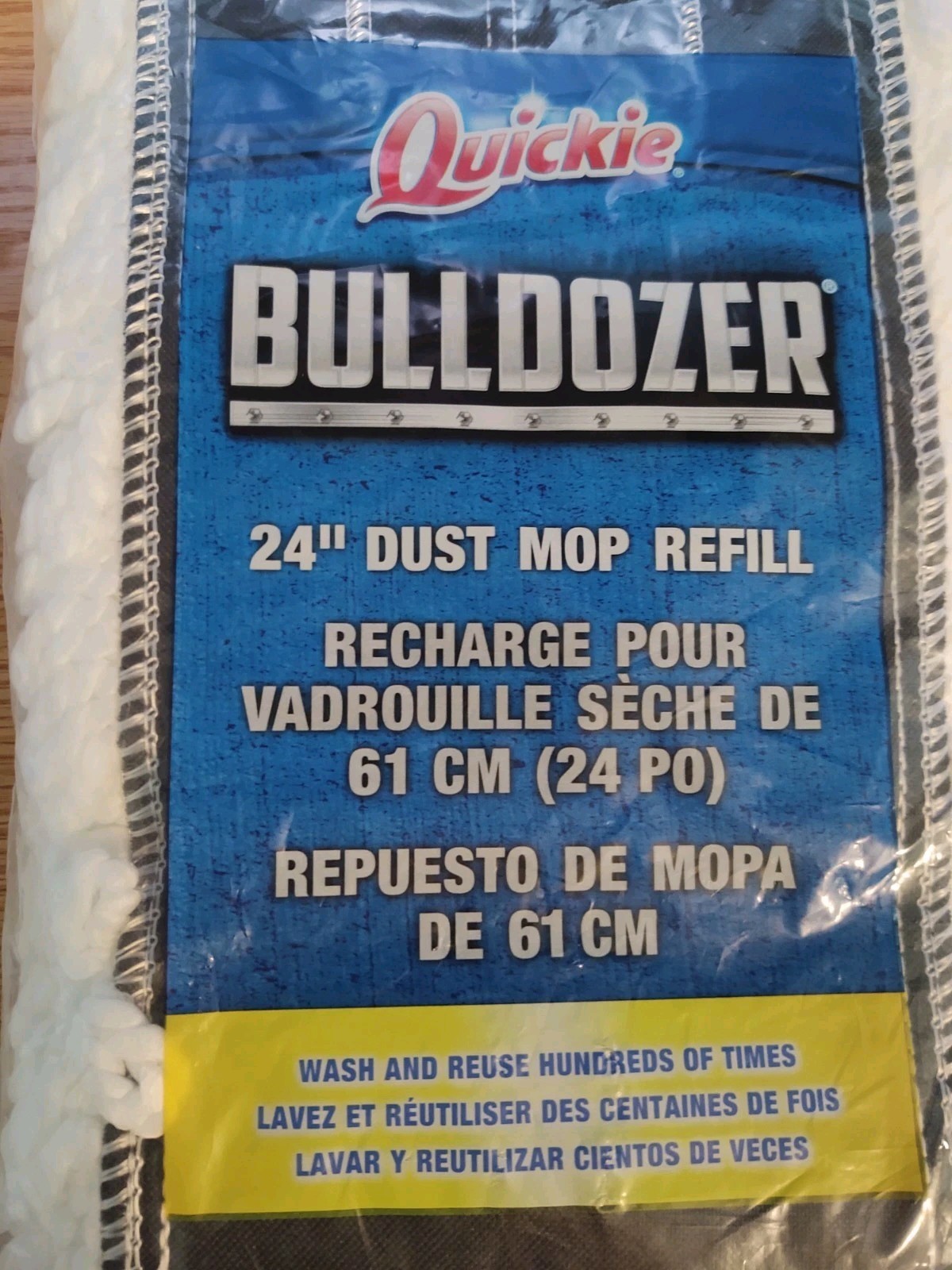Quickie BULLDOZER Microfiber 24″ Dust Mop Refill #0694M