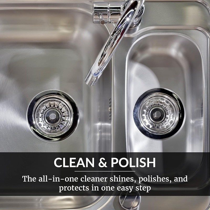 Sink Cleaner Polish Multi Surface Stain Remover Water Repellent Fresh Scent New