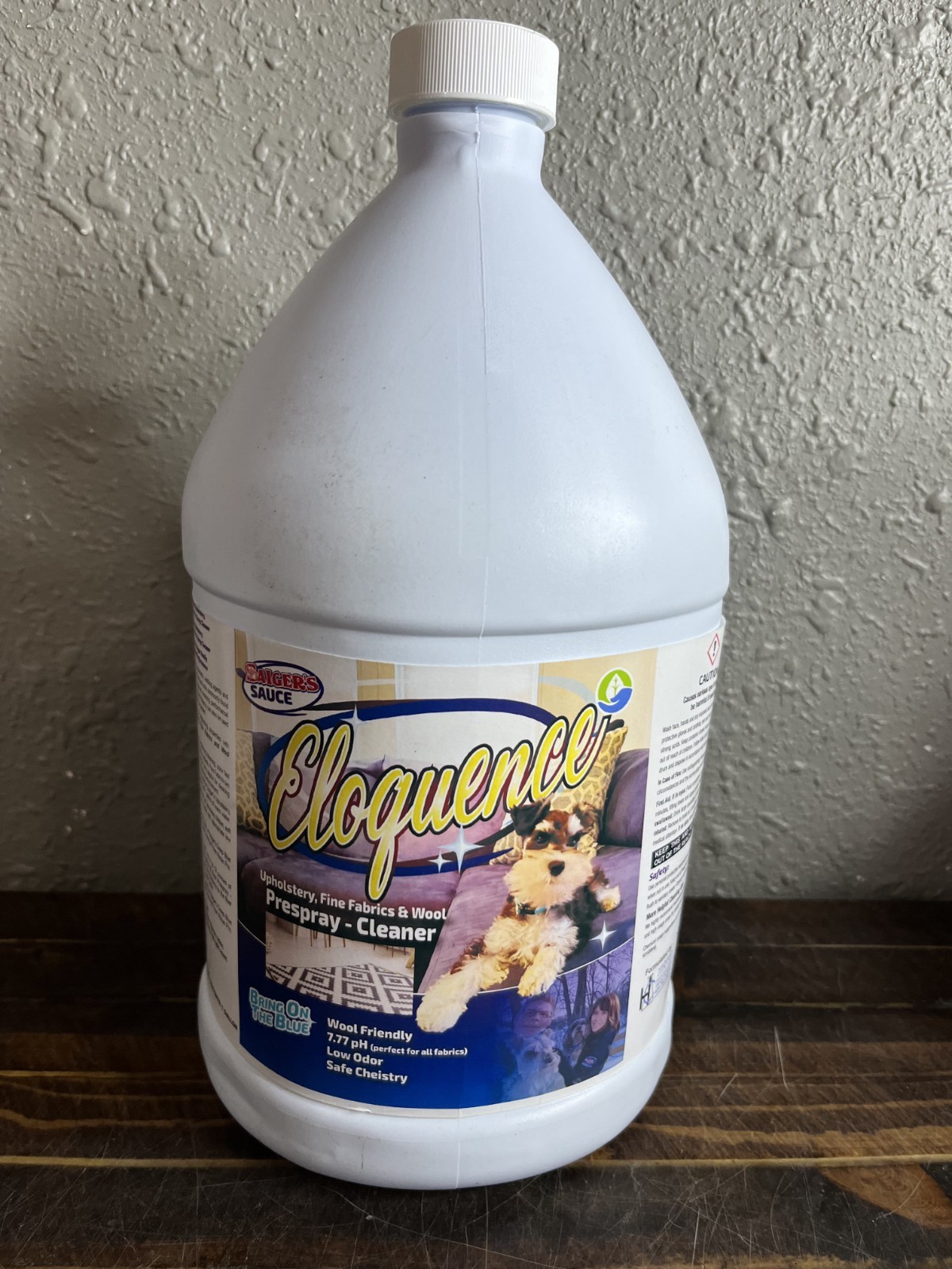 Saiger’s Sauce Eloquence Upholstery Fine Fabrics Wool Prespray Cleaner 1 Gal