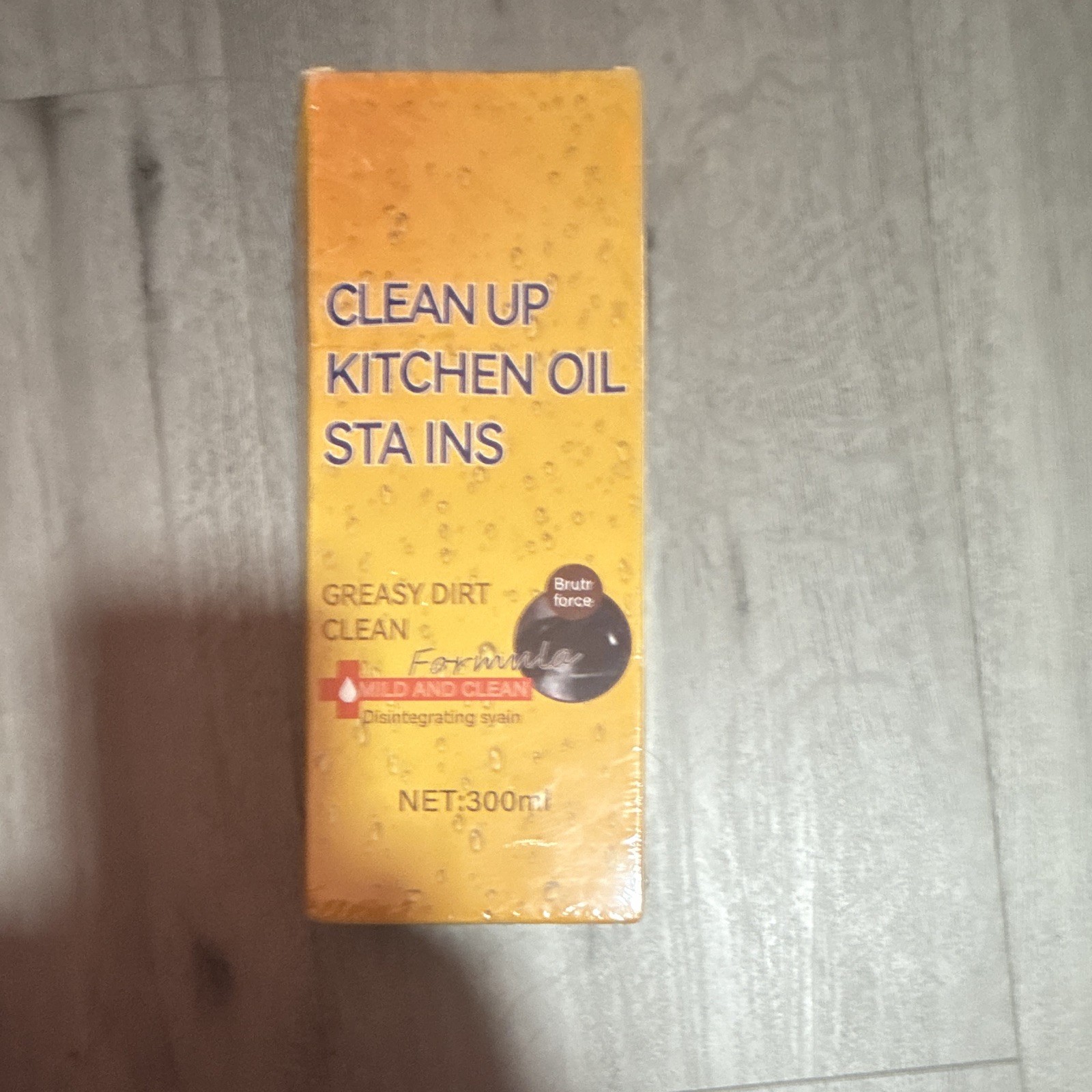 Kitchen Oil Stain Cleaner Liquid, Grease Removing, Unscented, 300 ml