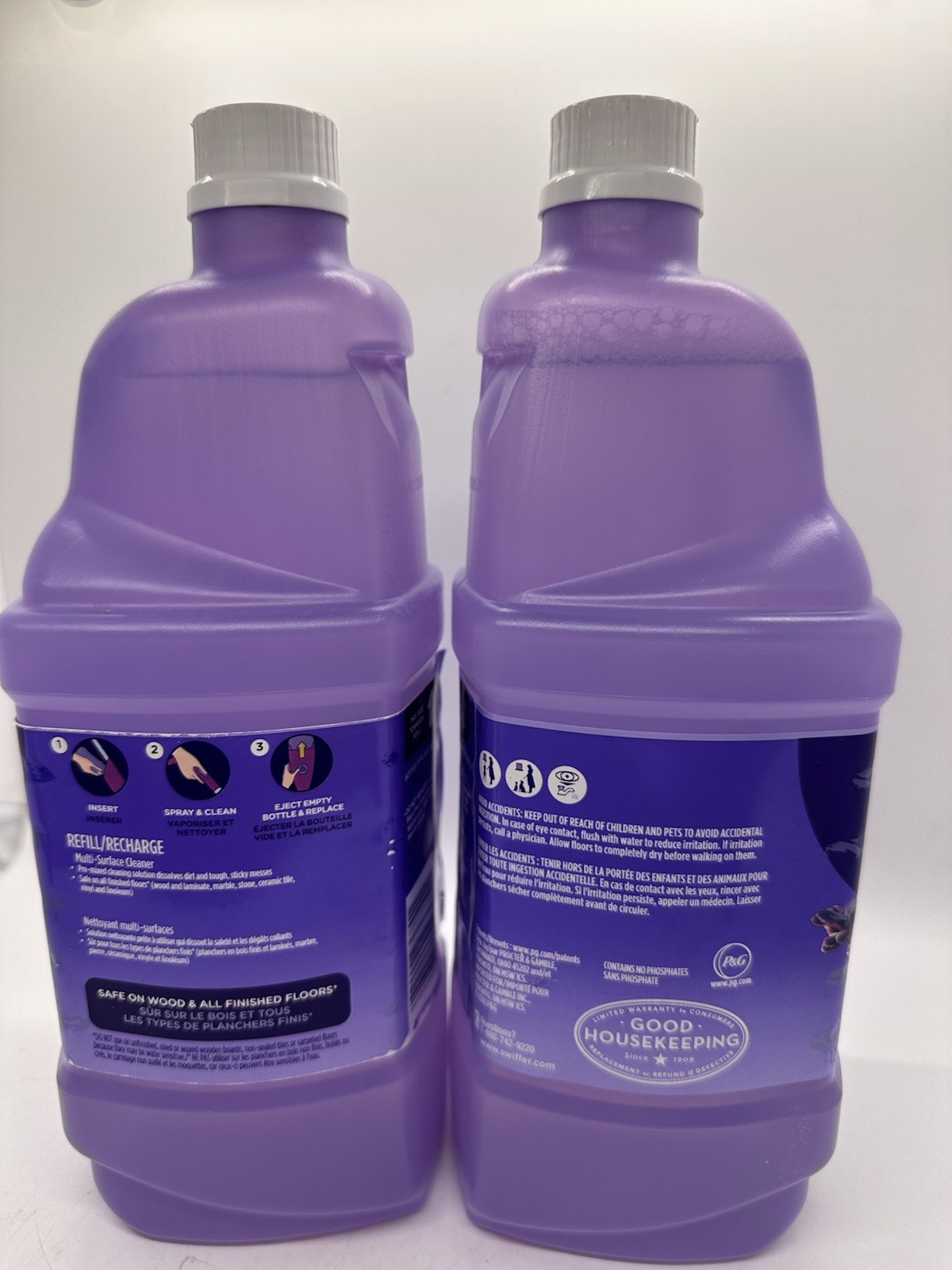 Swiffer WetJet Lavender Febreze Multi-Surface Cleaner Refills 42.2oz Each 2 Pack