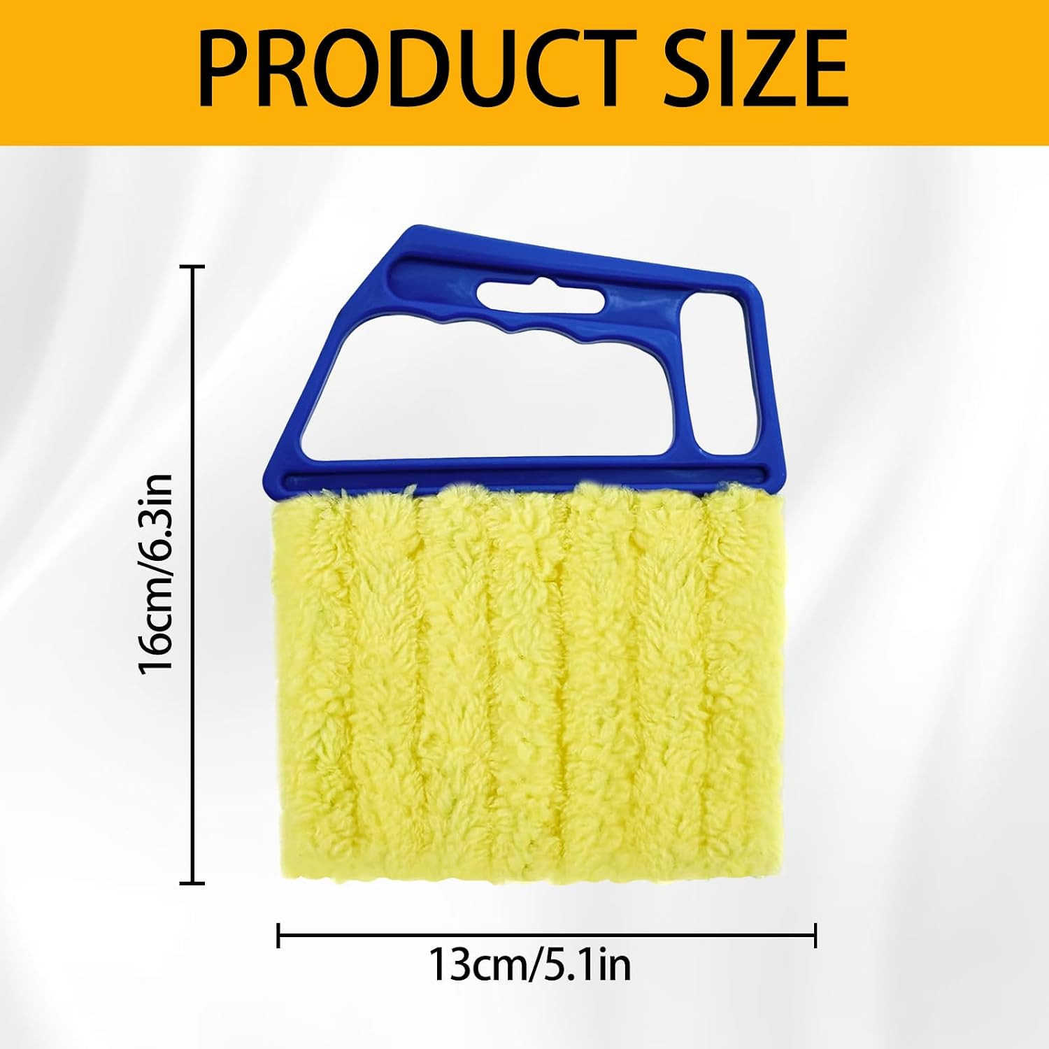 2 Pcs Blinds Cleaner Duster Tool 7 Finger Microfiber Washable Blind Cleaner Mini
