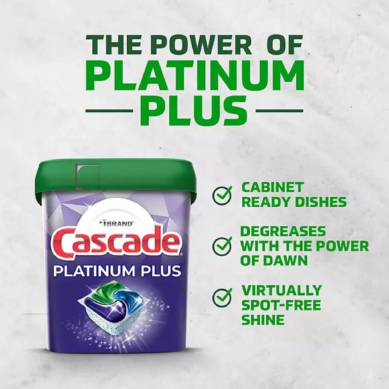 Cascade Platinum Plus ActionPacs Dishwasher Detergent Pods, Fresh Scent (81 ct.)