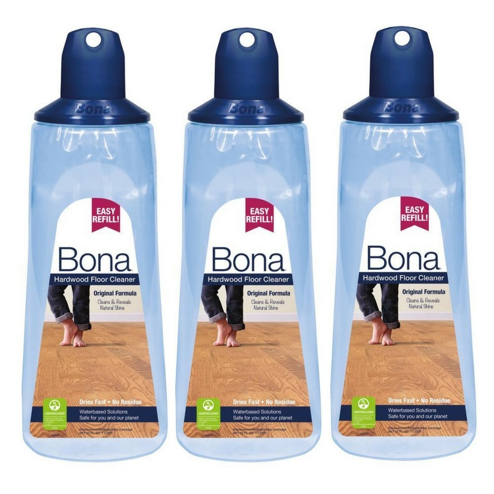 Bona 34 oz. Hardwood Floor Cleaner Refill Cartridge Unscented No-Rinse Non-Toxic