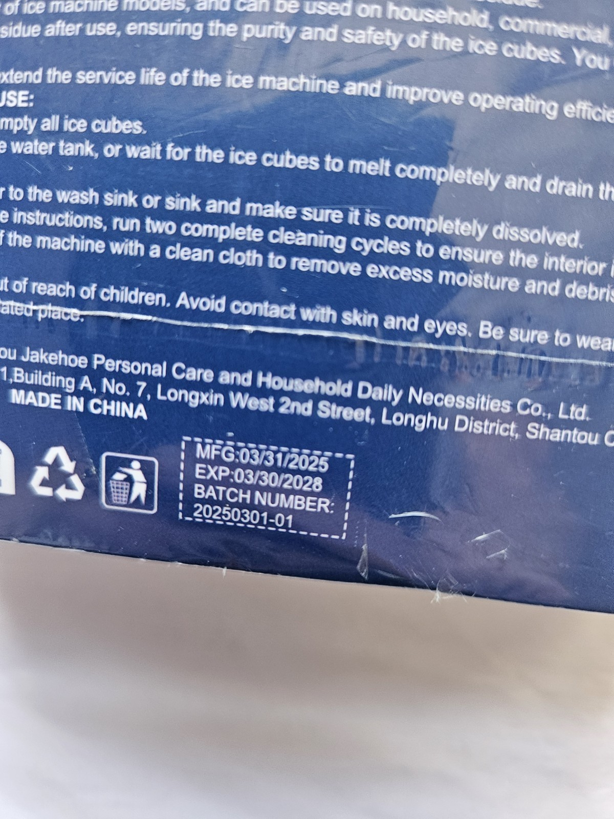 Ice Machine Cleaner 12 Pieces Brand NEW Exp 2028 Jakehoe Brand Easy to Clean