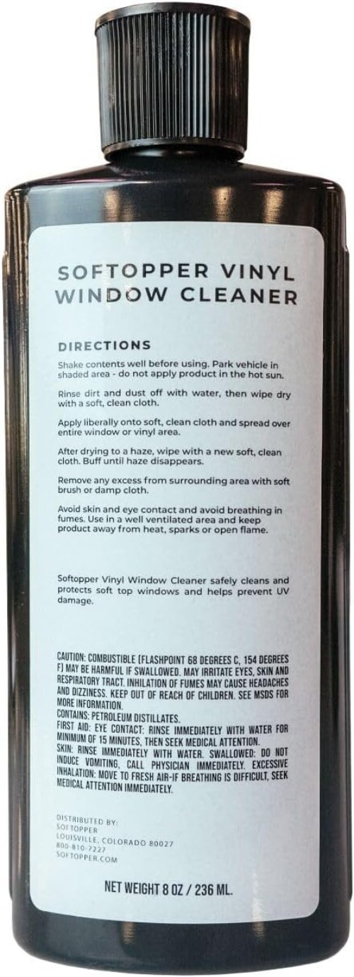 Non-Toxic 8 oz Vinyl Window Cleaner – Gently Cleans & Protects Vinyl Windows