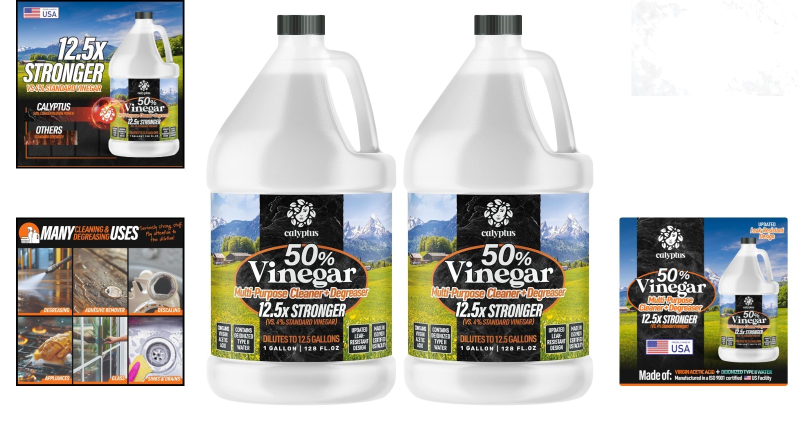 Concentrated Cleaning Solution 2 Gallons For Home Outdoor Use 50% Pure