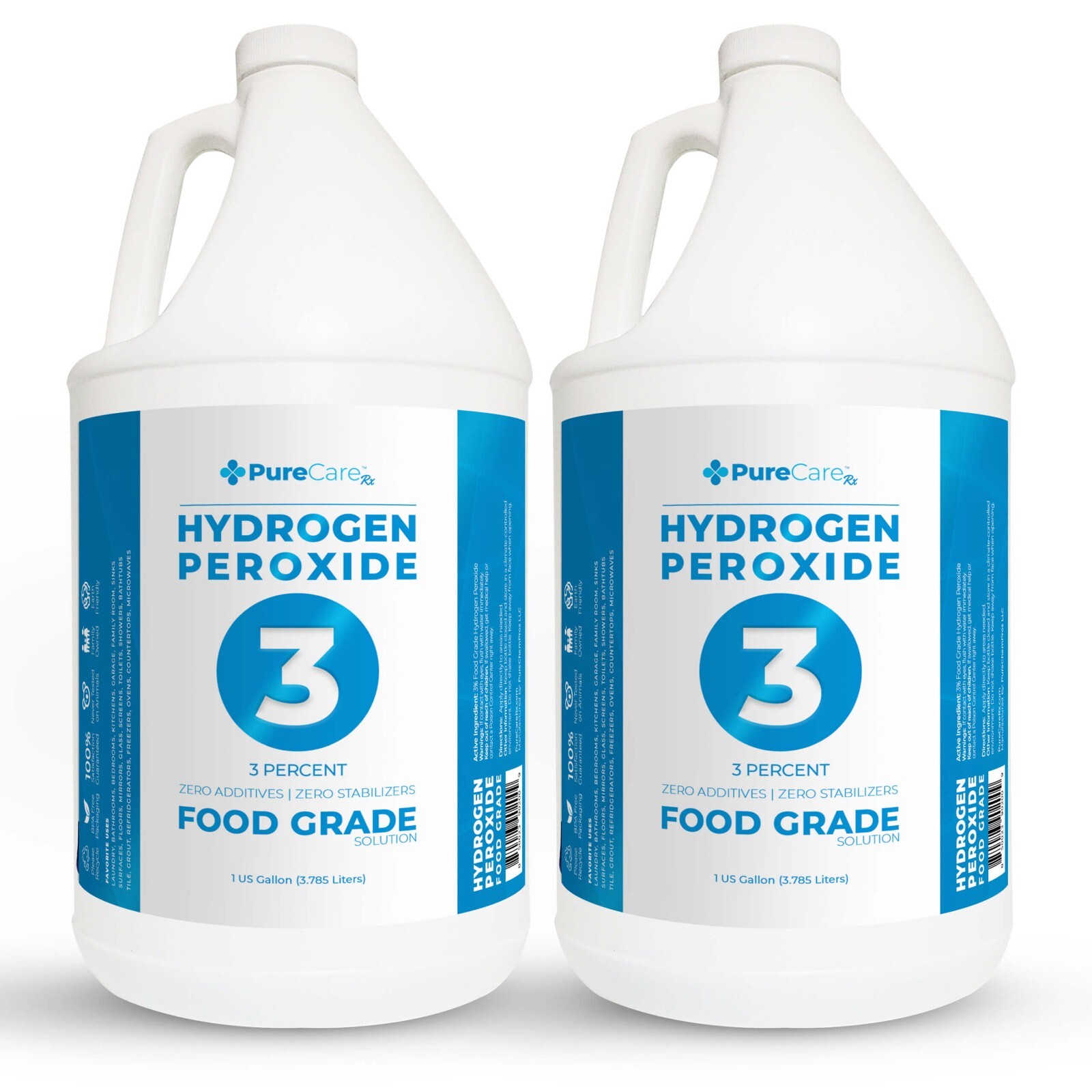 3% Food Grade Hydrogen Peroxide- 2 Gallon Pack