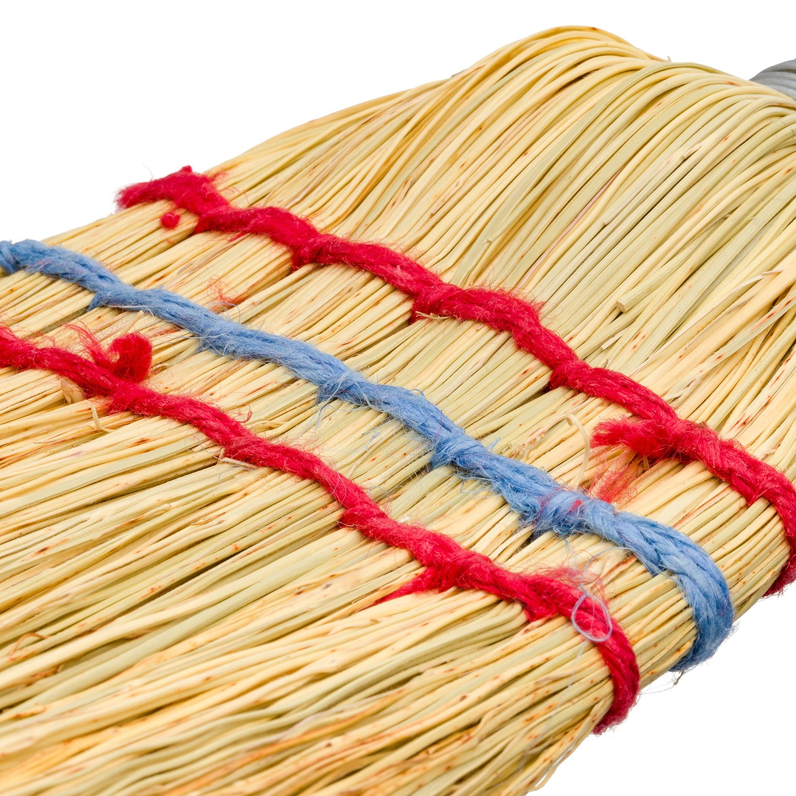 Hand Brush with Wooden Handle, Rice Straw, Untreated Beechwood, 10-Inches