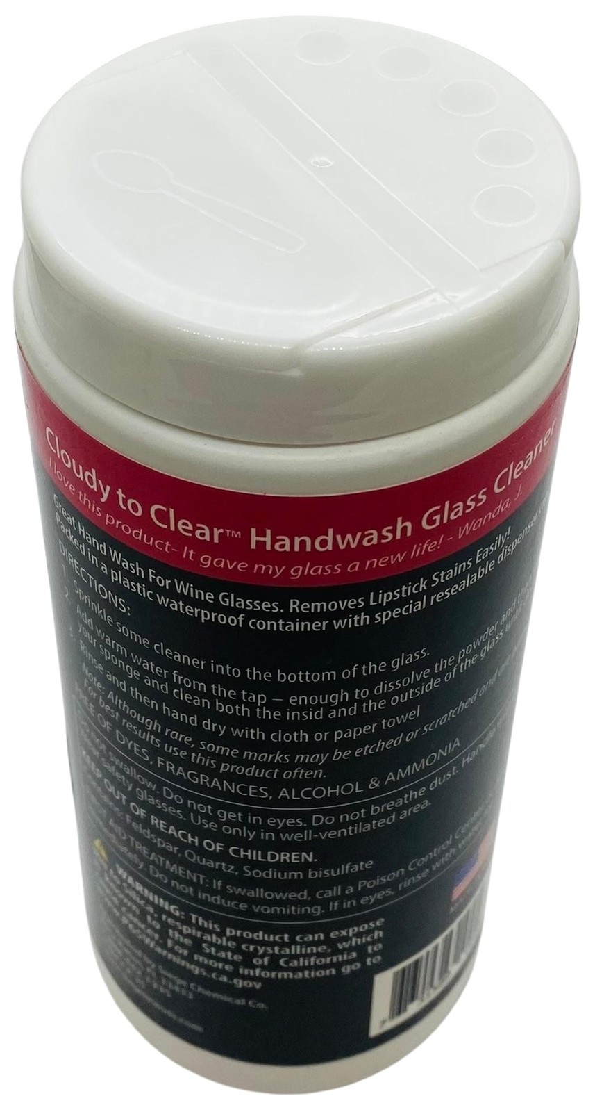 Siege Handwash Glass Powder Cleaner, 12 oz, Earth Friendly, Made in USA, P-35