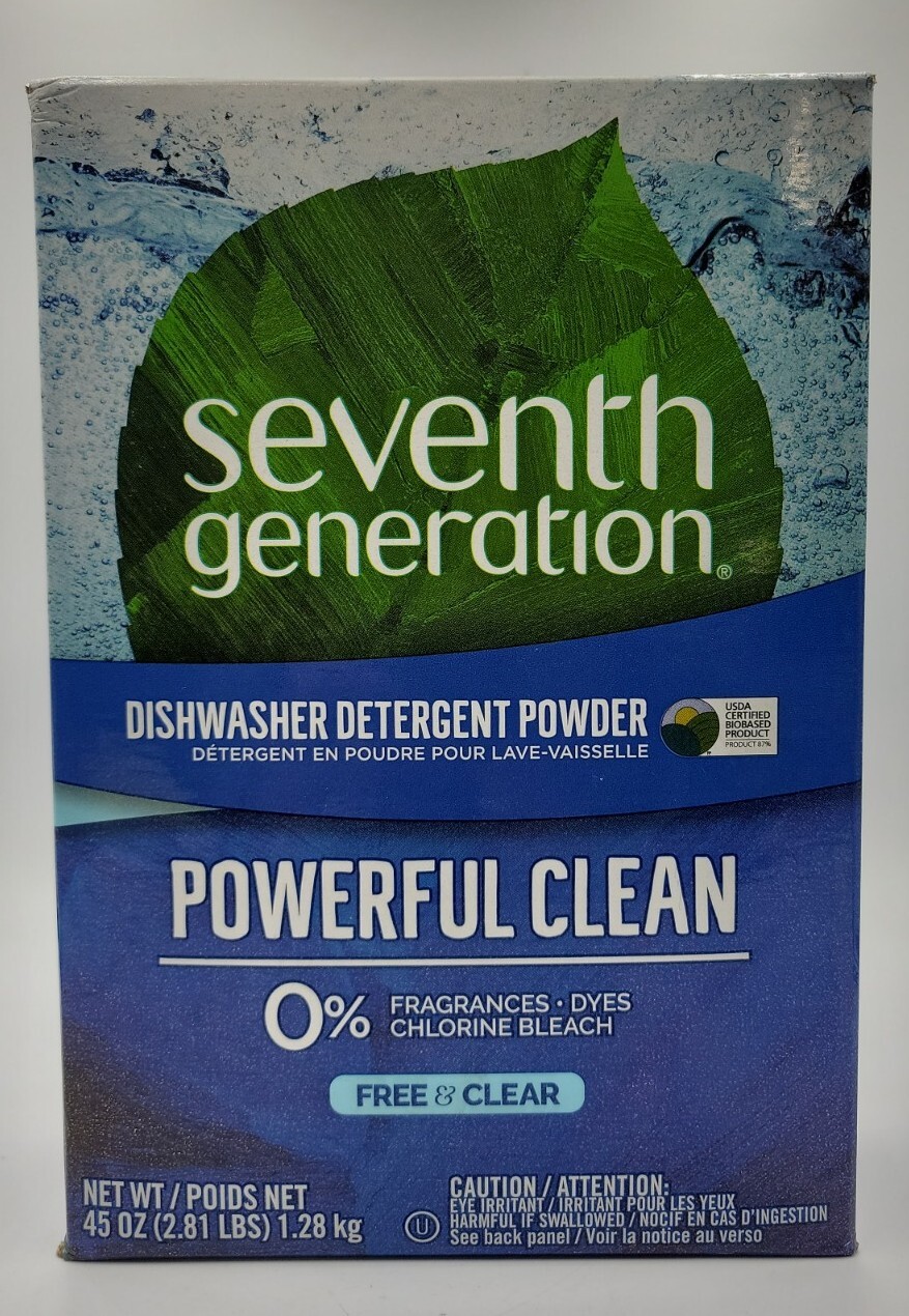 Seventh Generation Natural Automatic Dishwasher Powder Free & Clear 45oz. New