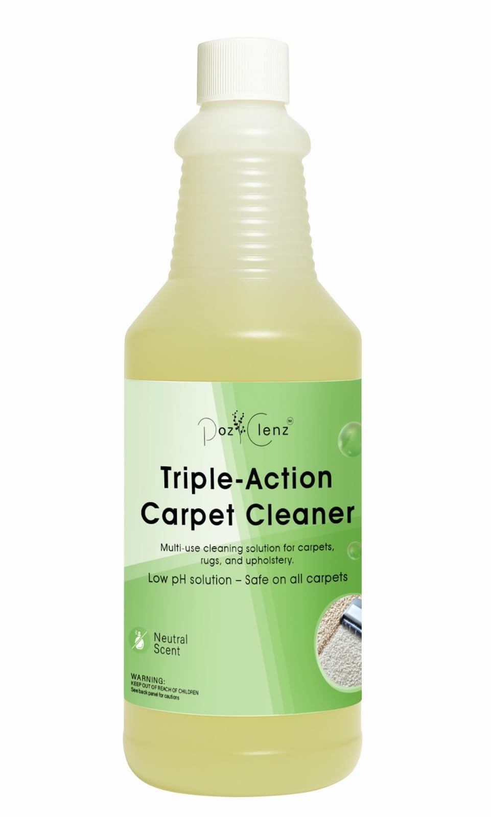 Poz Clenz Triple-Action Carpet Cleaner | Cleans, Deodorizes & Brightens | Con…