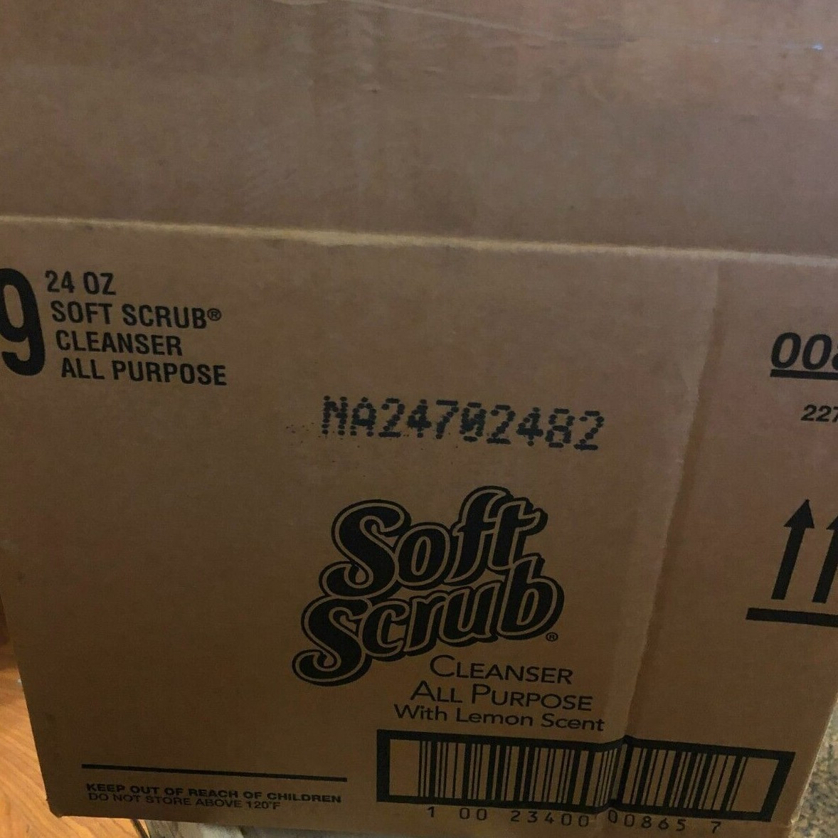 (LOT OF 9) Soft Scrub All Purpose Surface Cleanser Lemon 24 Fluid Ounces Each.