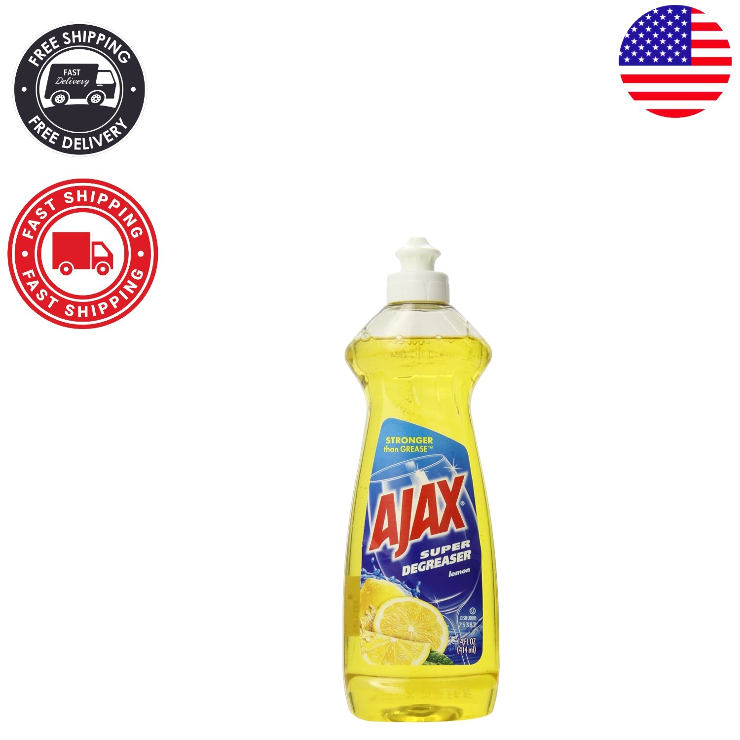 Lemon-Scented Super Degreaser Dish Liquid, 14 Fl Oz – Sparkling Clean Dishes