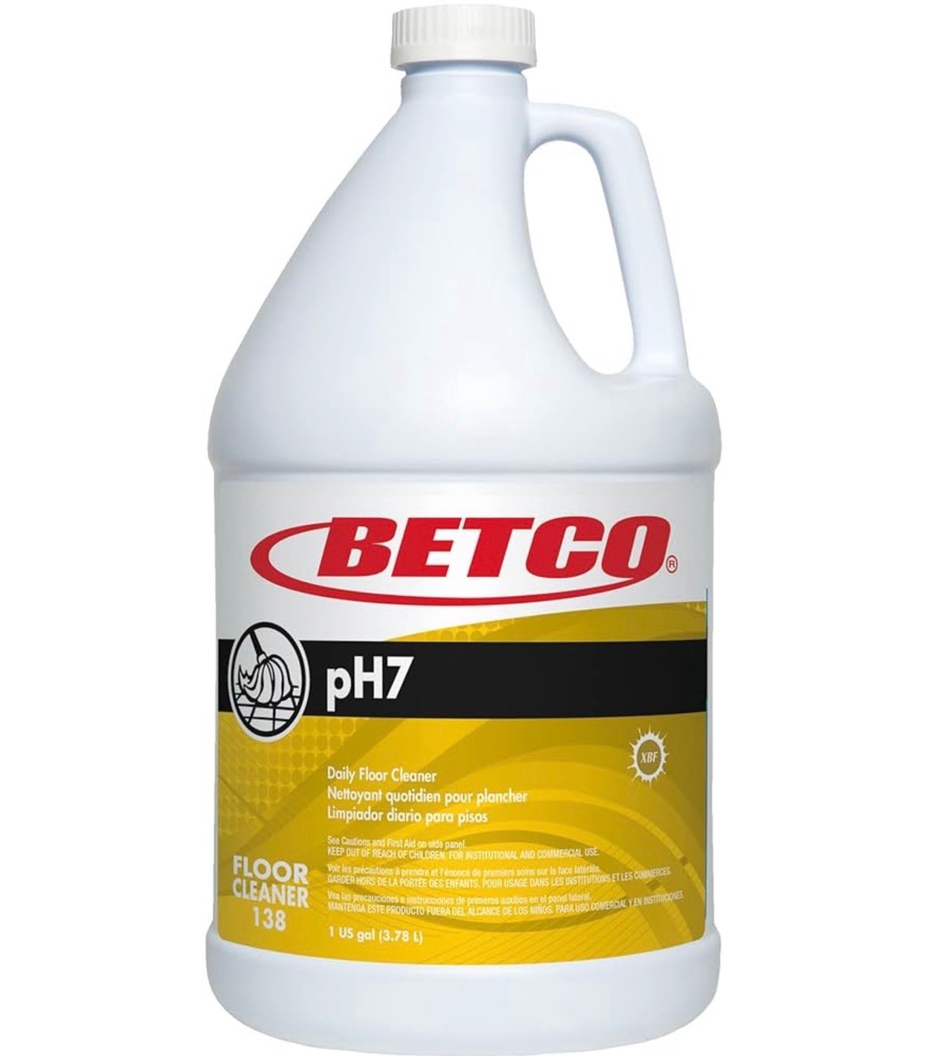 SHIPS N 24 HRS-Betco pH7 #138 Daily Floor Cleaner Lemon Scent 1 Gal.-Brand New