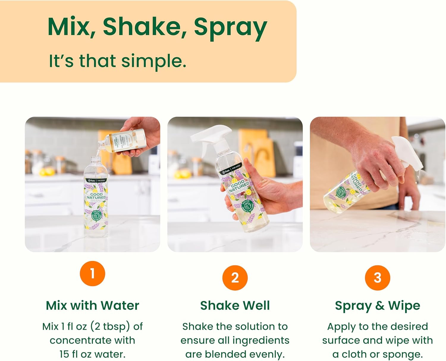 All-Purpose Cleaner Concentrate | Multi-Surface Cleaner | Natural Orange Essenti