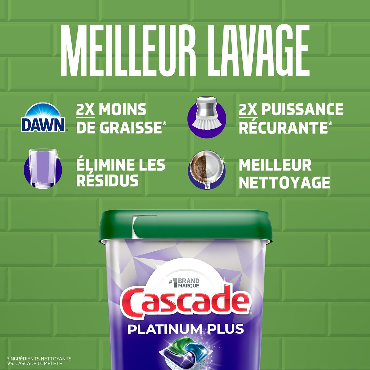 Platinum plus Action Pacs Dishwasher Detergent – Fresh Scent, 51 Pack