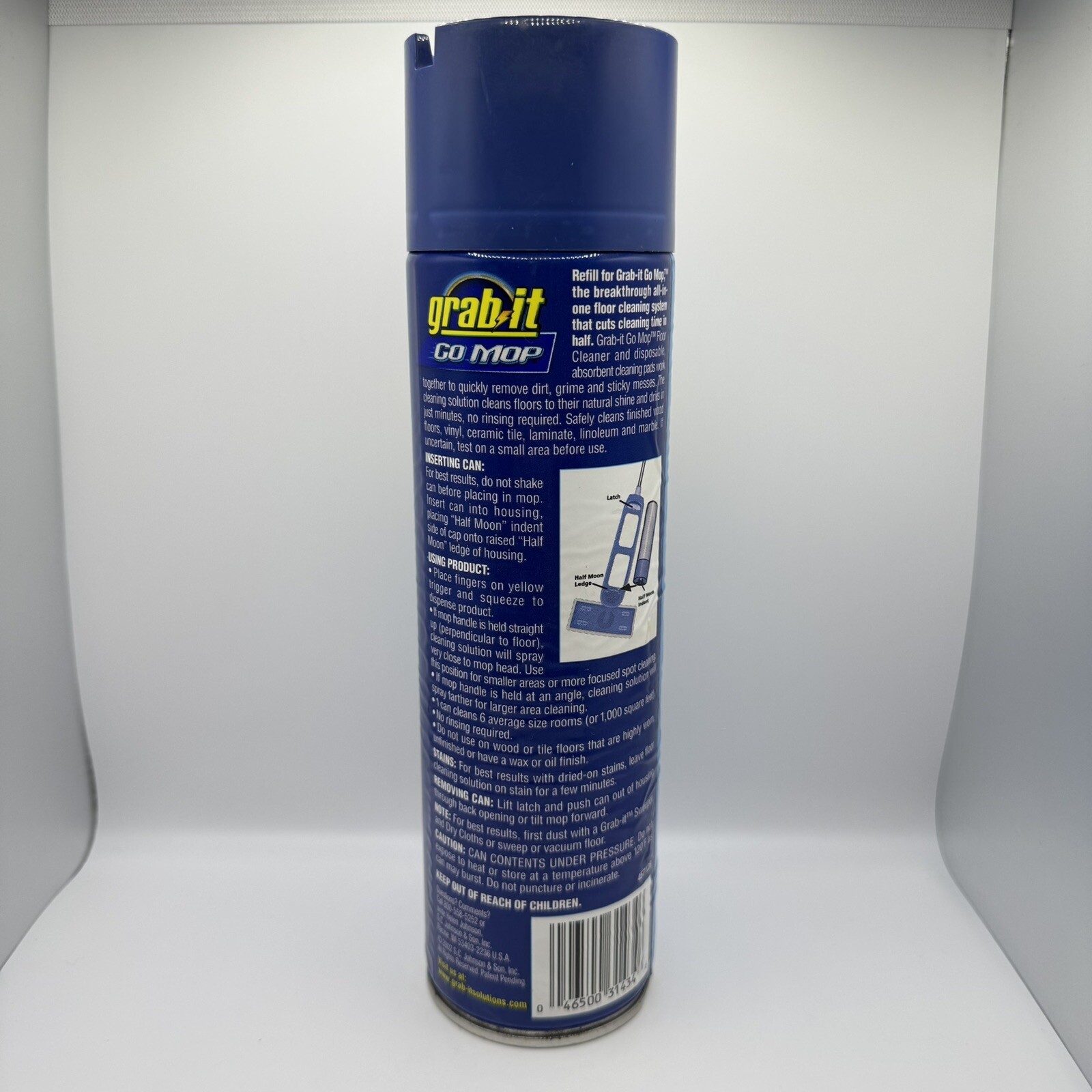GRAB IT Mopping System Floor Cleaner Refill Discontinued 20 oz SC Johnson 2002