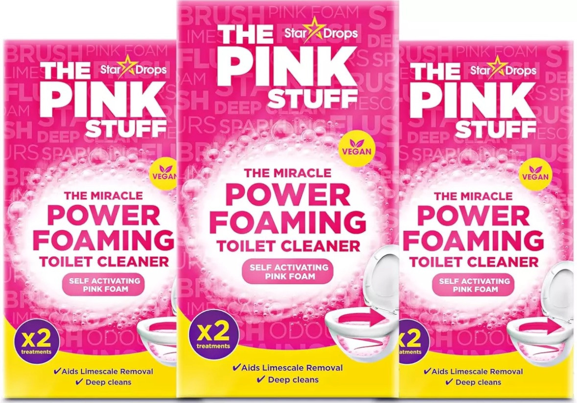 Stardrops The Pink Stuff Miracle Power Foaming Toilet Cleaner – Self-Activati…
