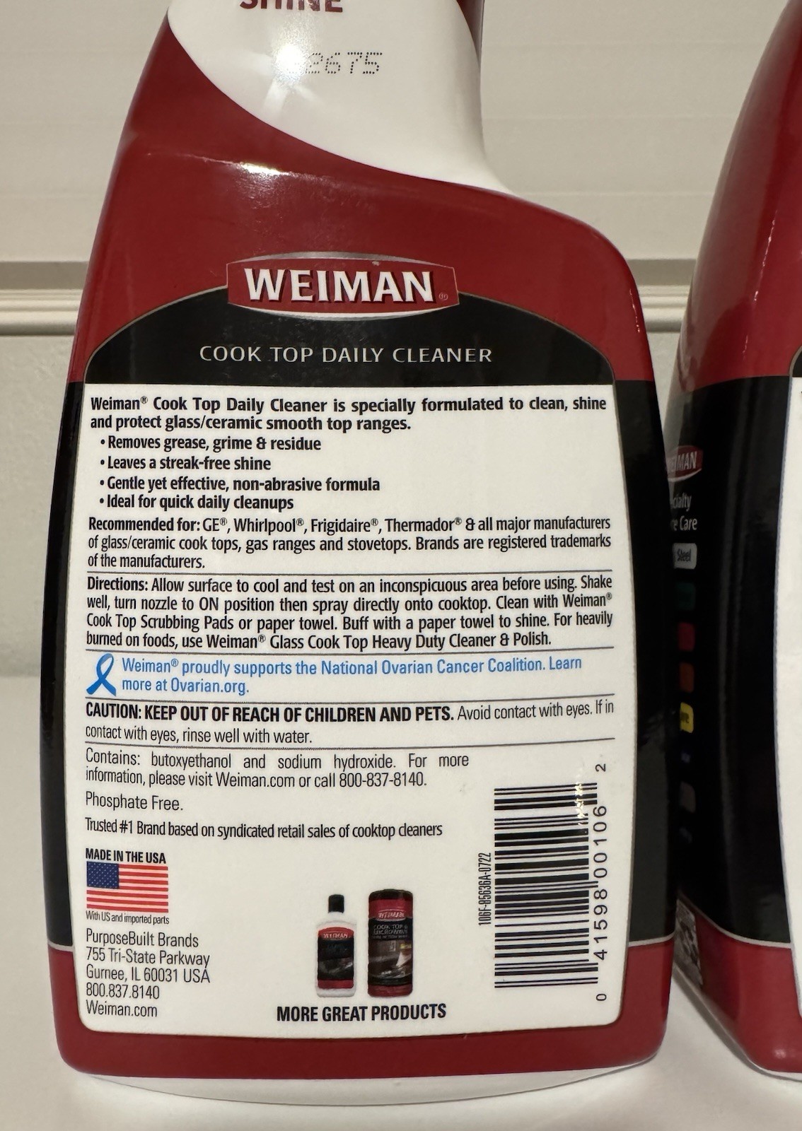 2-Pack~ WEIMAN Glass Ceramic Stove Range COOK TOP DAILY CLEANER 22 Ounce