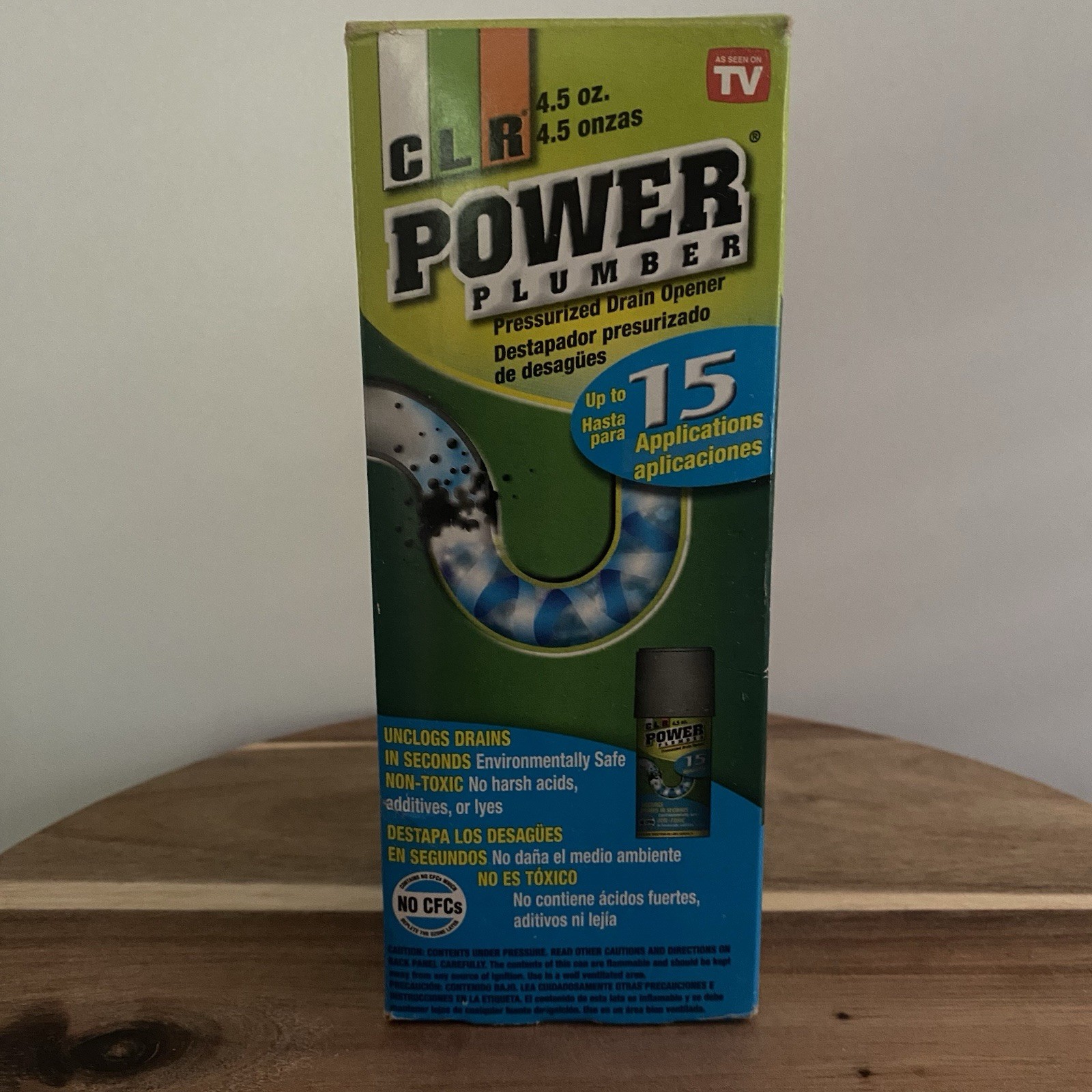 CLR Power Plumber Pressurized Gas Drain Opener Cleaner Plunger Unclogs PP4-5 New