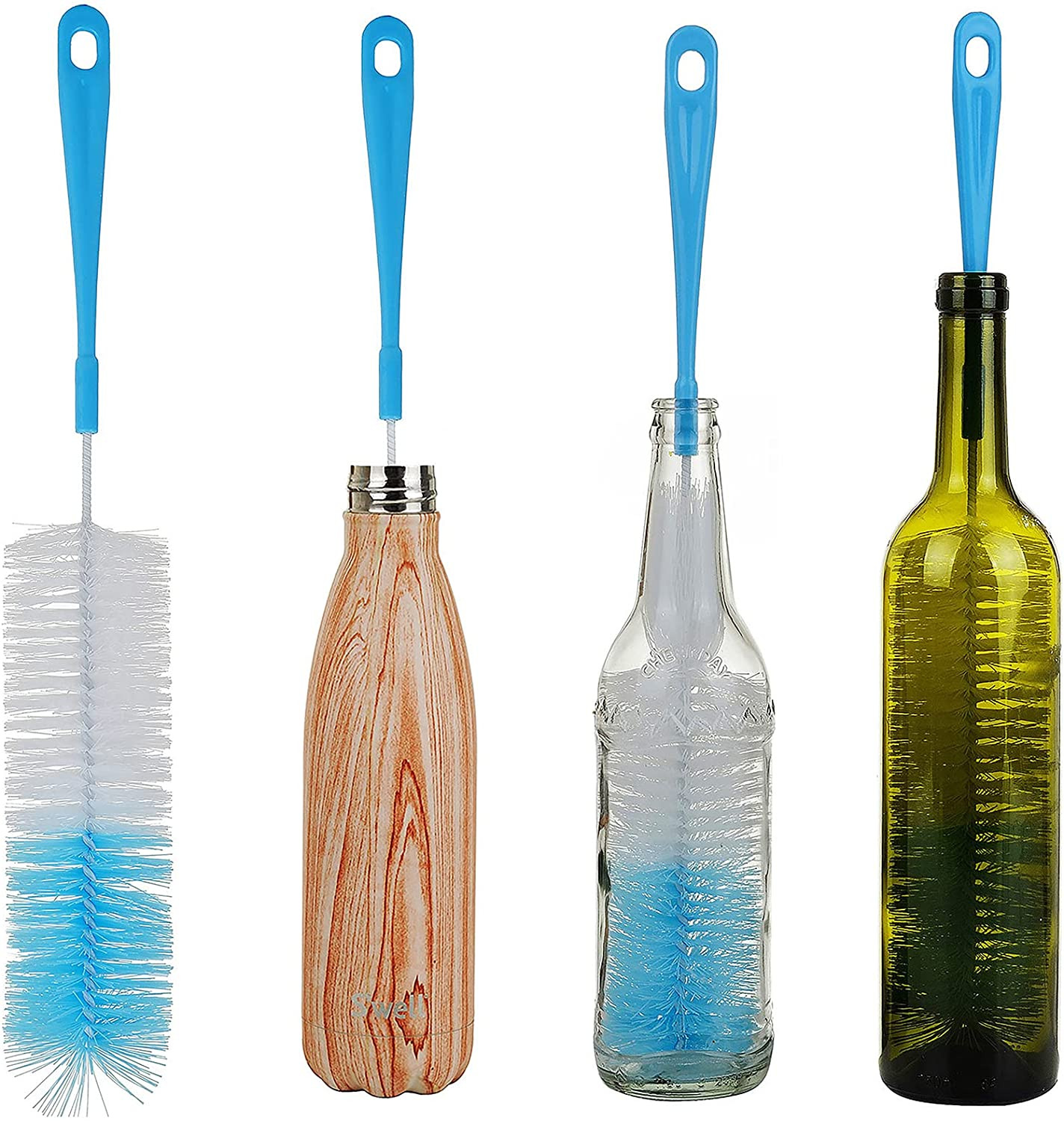 17In Extra Long Bottle Cleaning Brush Cleaner for Washing Narrow Neck Beer/ Wine