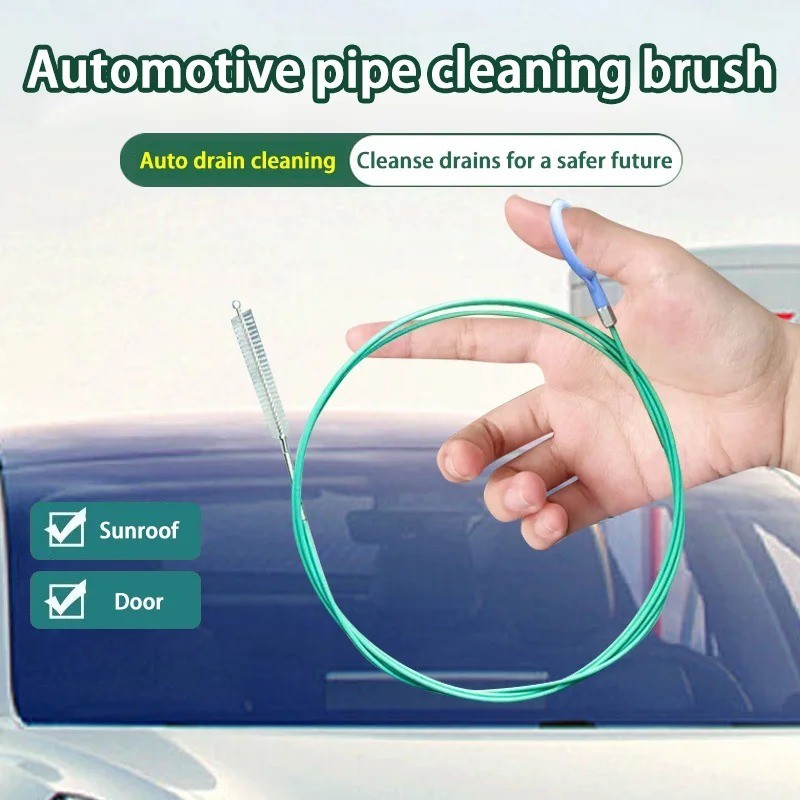1 Pc 2.3m Car Drain Unclogger Cleaning Brush Long Hose Pipe Tool Cleaner