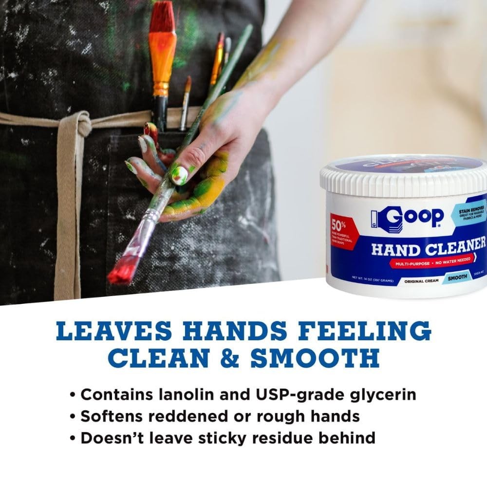 Waterless Hand Cleaner Degreaser Stain Remover Cream 14oz Heavy Duty For Hands
