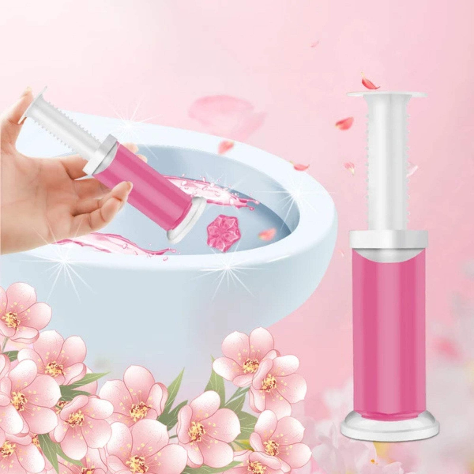 Air Fusion Floral Scent Toilet Cleaning Gel 14 Stamps 1.61oz 1 Pack