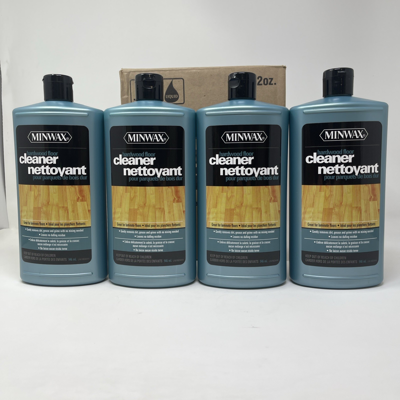 Minwax Hardwood Floor Cleaner No Scent 32 oz. 67003444 Case Pack 4 SHIPS FAST