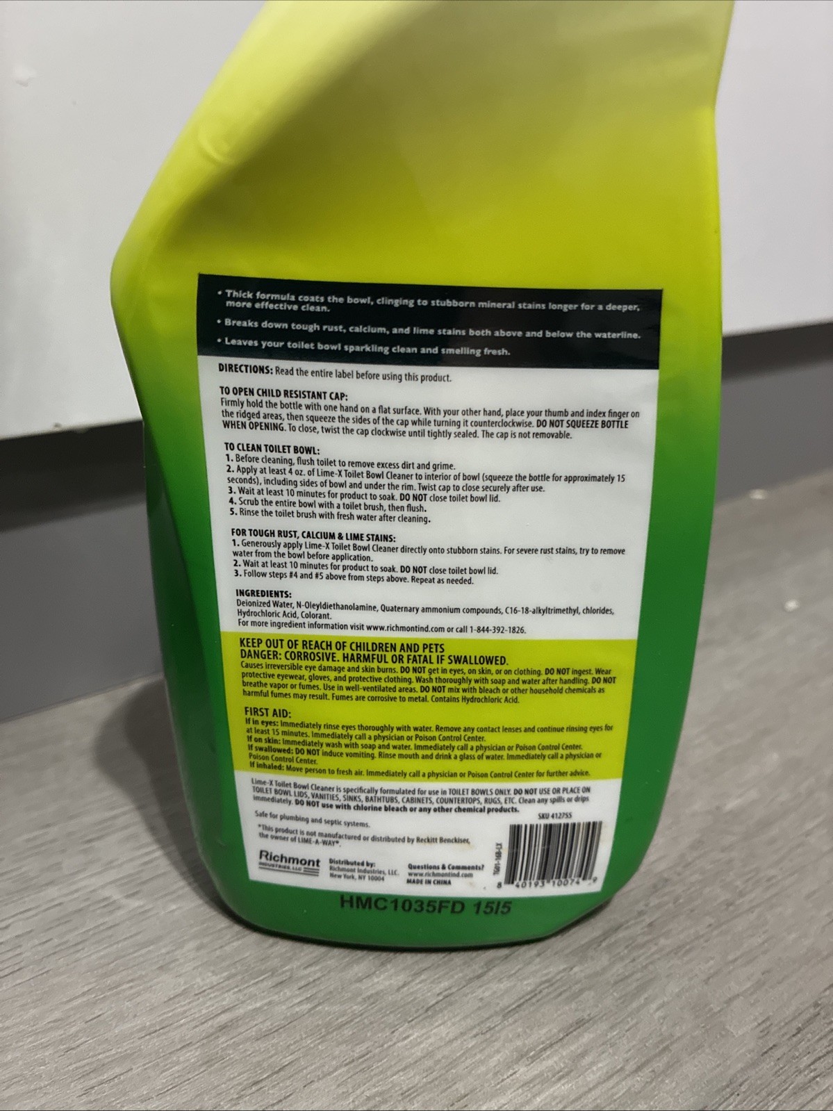 Lime-A-Way Toilet Bowl Cleaner Gel – 16 fl oz
