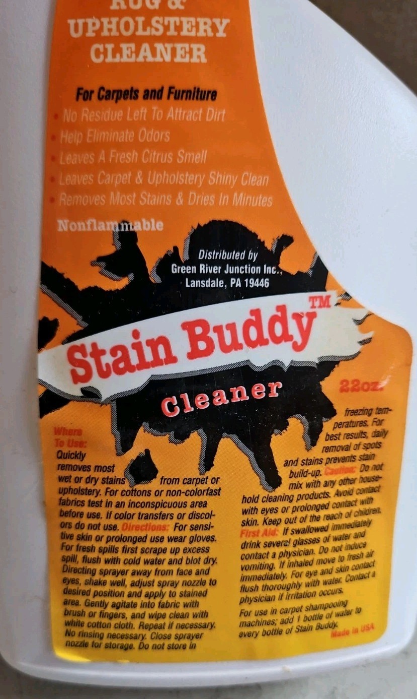 Stain Buddy Cleaner Rug and Upholstery Cleaner