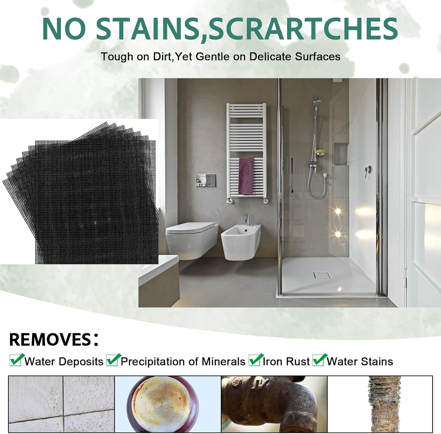 Skyley Flexible Scrubbing Screen Cleaning Mesh for Household 5.5 X 4 Inch Cleane