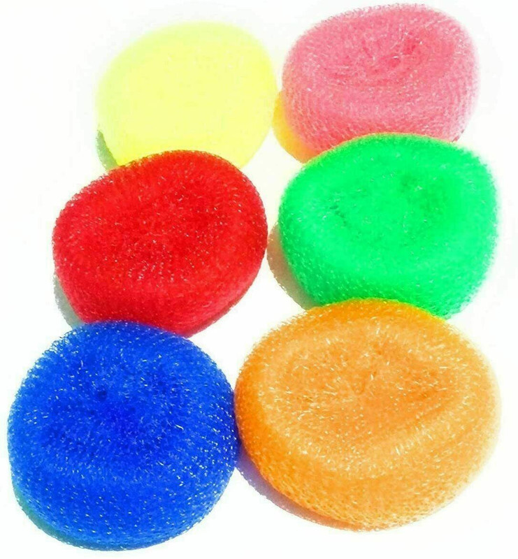 Kitchen Scrubber Cleaning Plastic Nylon Dish Pot Pan Washing Mesh Jaali tea shop