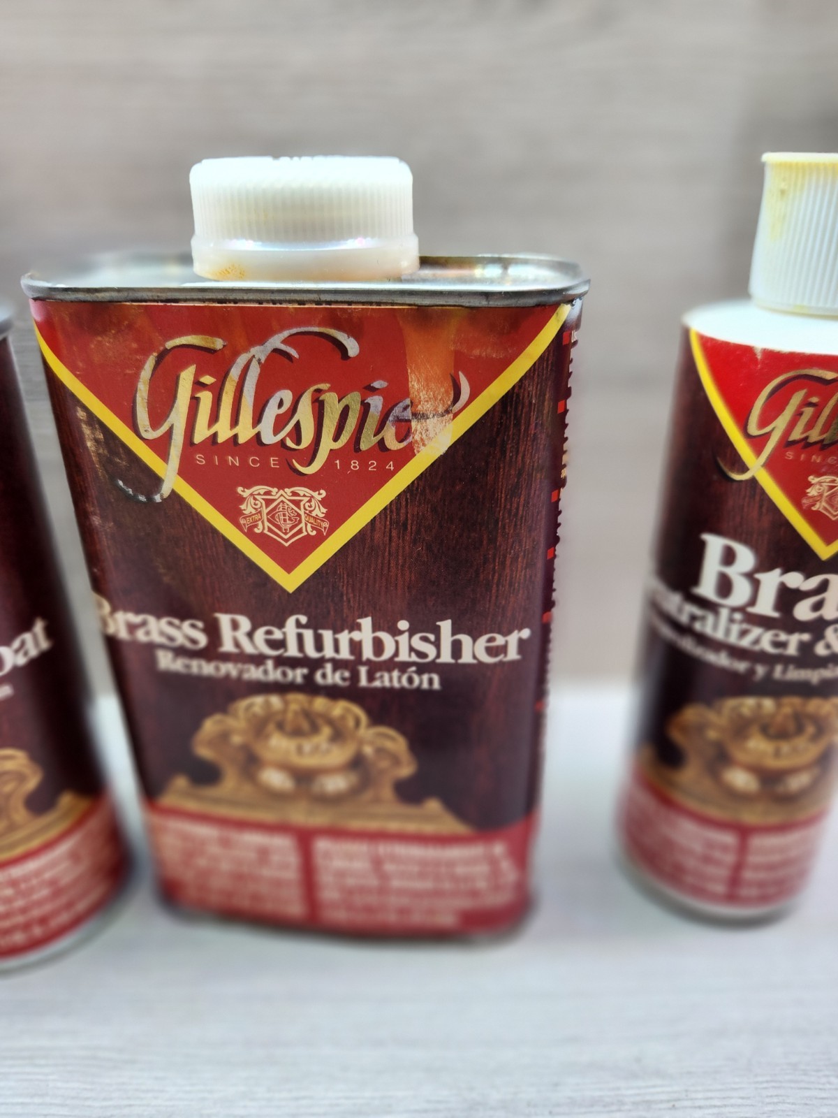 Gillespie Brass Renewal Kit Cleaner Protector Restoring 90% Full