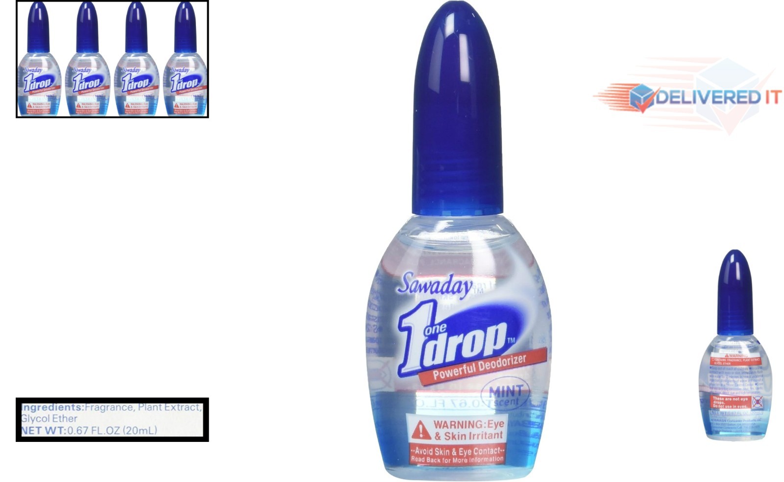 Bathroom Deodorizer Pack of 4 Fresh Scent 100 Days Odor Eliminator