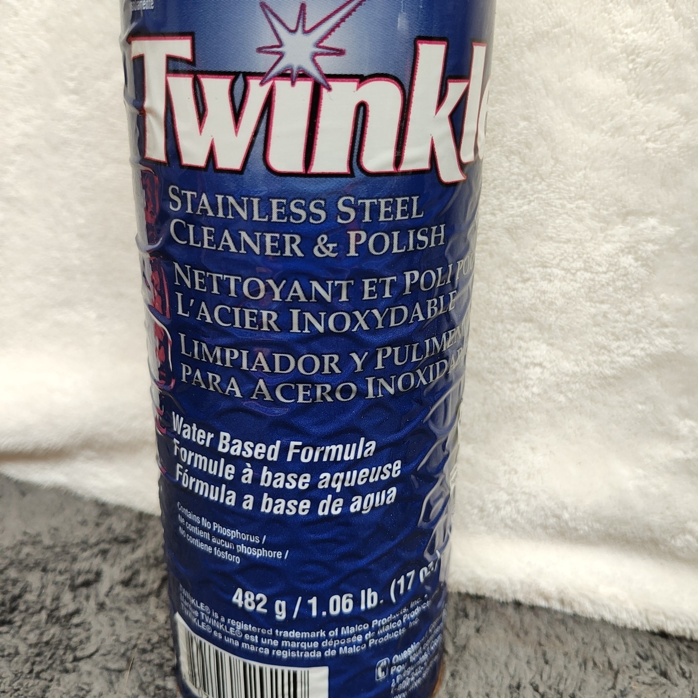 DIVERSEY 991224 17 oz. Twinkle Stainless Steel Polish Lot Of 4 Cans Rusty Cans