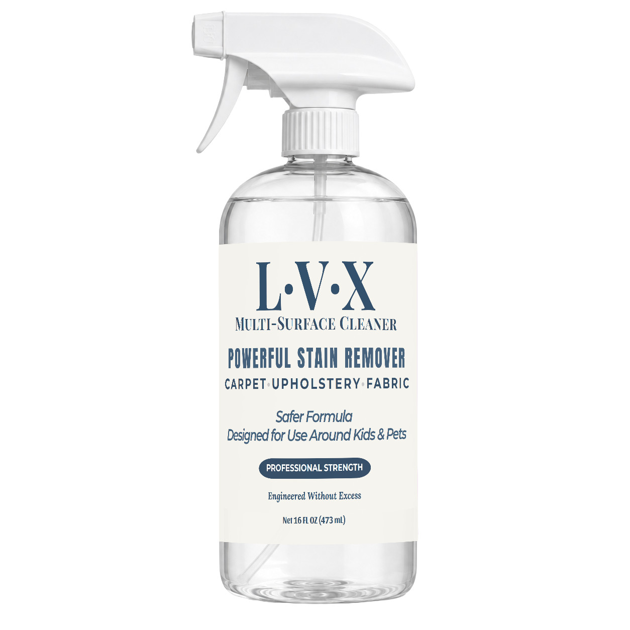 LVX Multi-Surface Cleaner & Stain Remover Spray 16 oz Carpet Upholstery Laundry