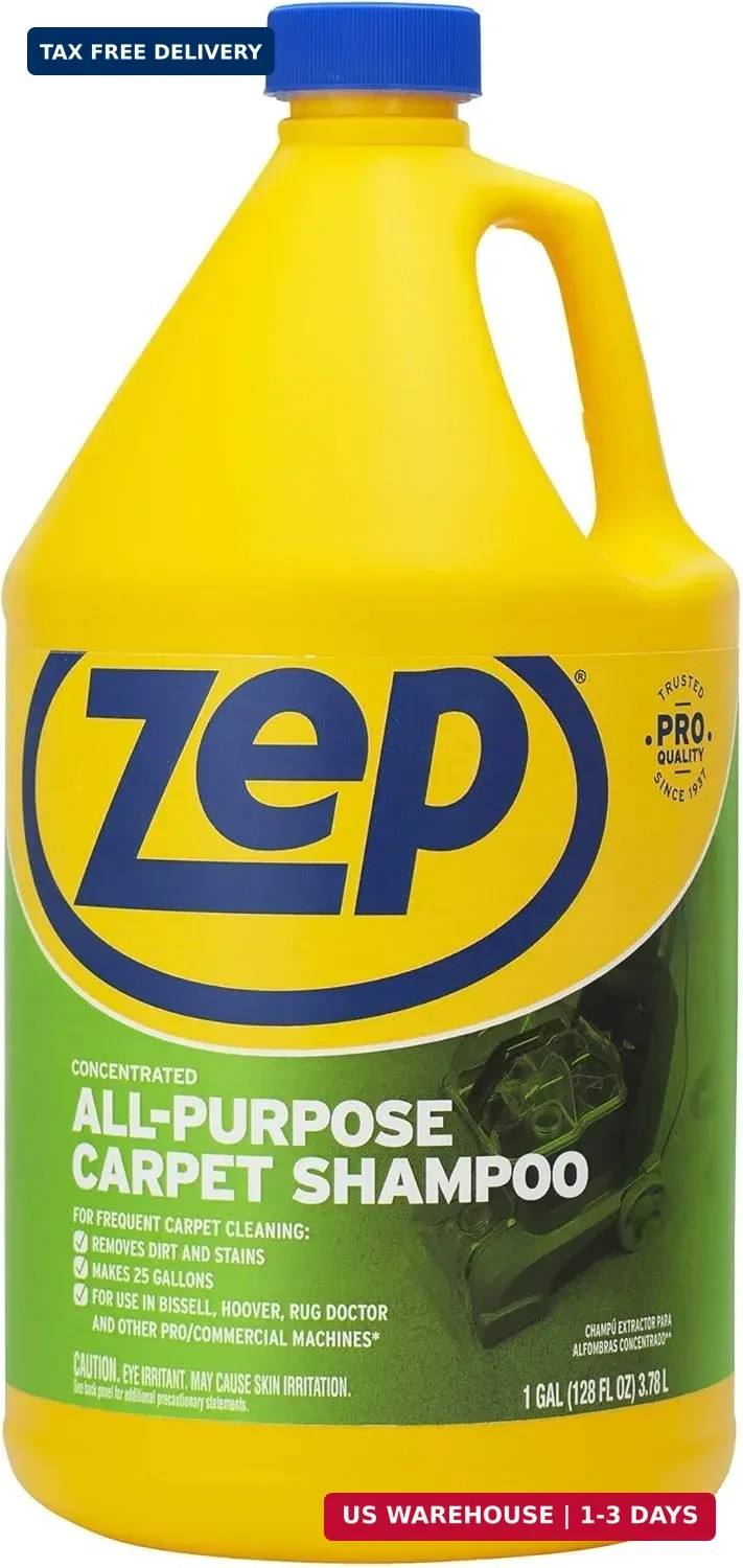 Zep All-Purpose Carpet Shampoo Concentrate Cleaner – 1 Gallon – ZUCEC128 – Profe