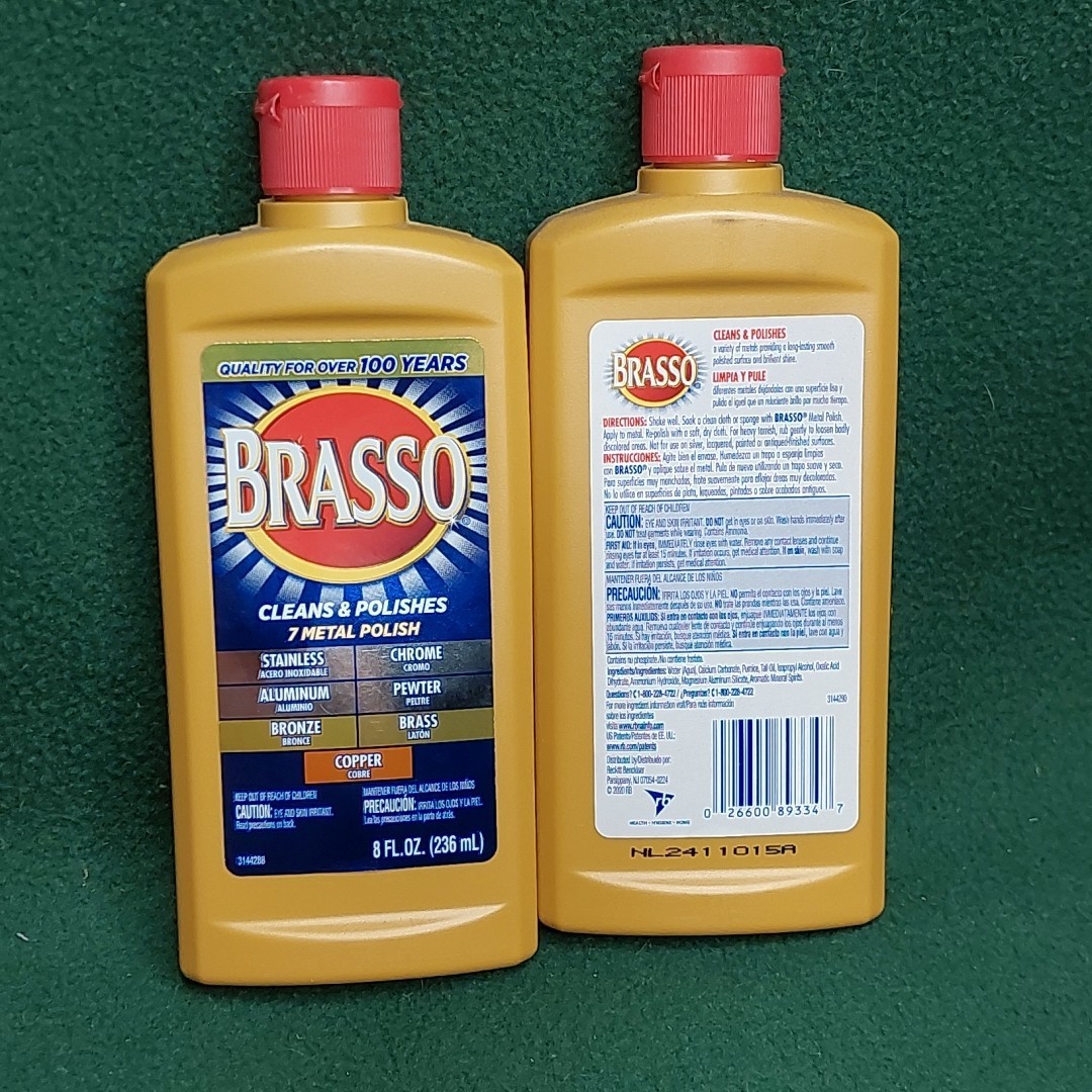 Brasso Multi Purpose 7 Metal Polish 8oz bottle ( QTY 2 pack )