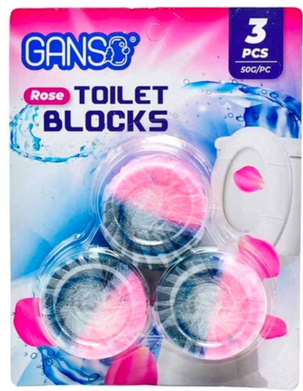 Toilet Block Cleaner – Fresh Rose Scent