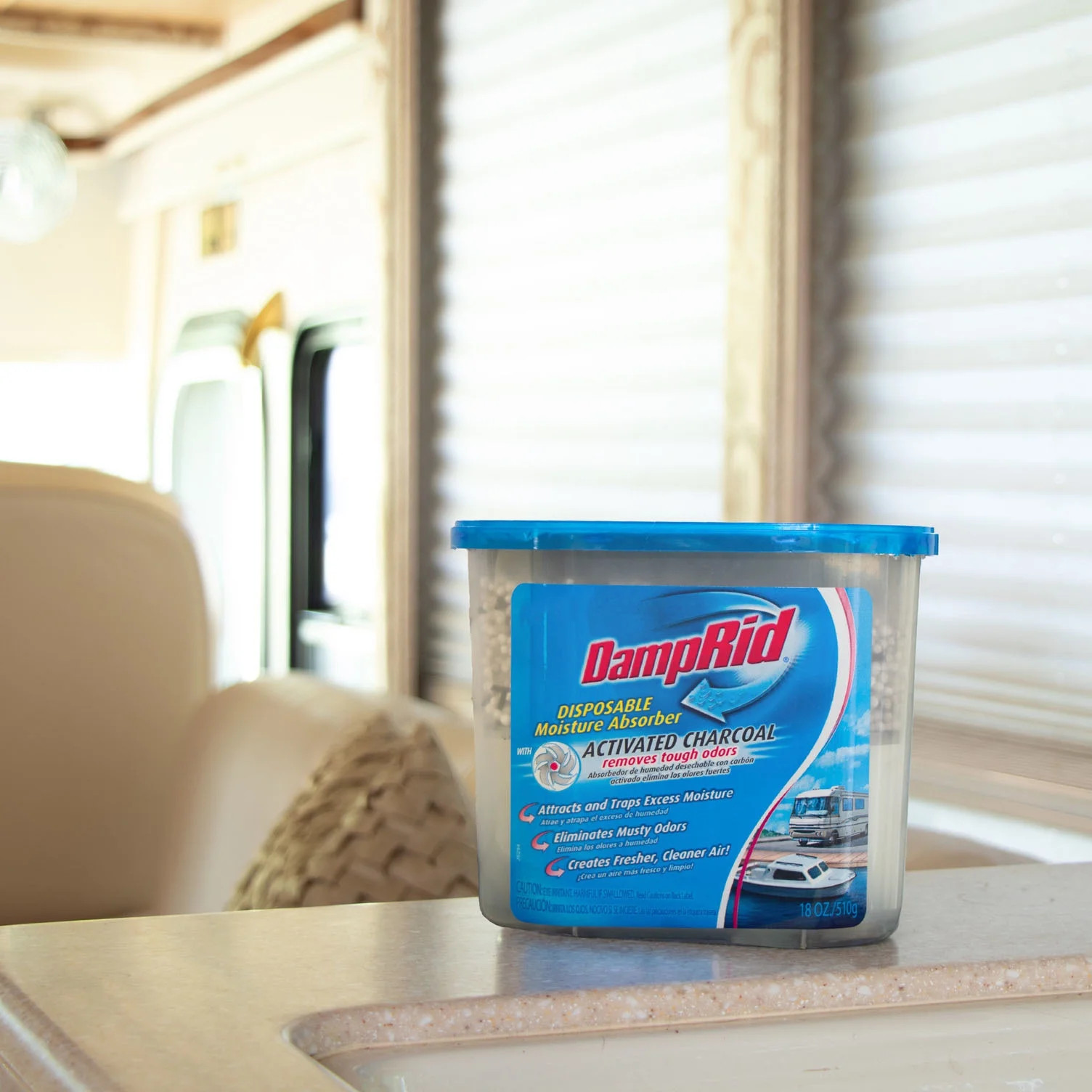 DampRid Moisture Absorber with Activated Charcoal for Boats & RVs 18 oz.