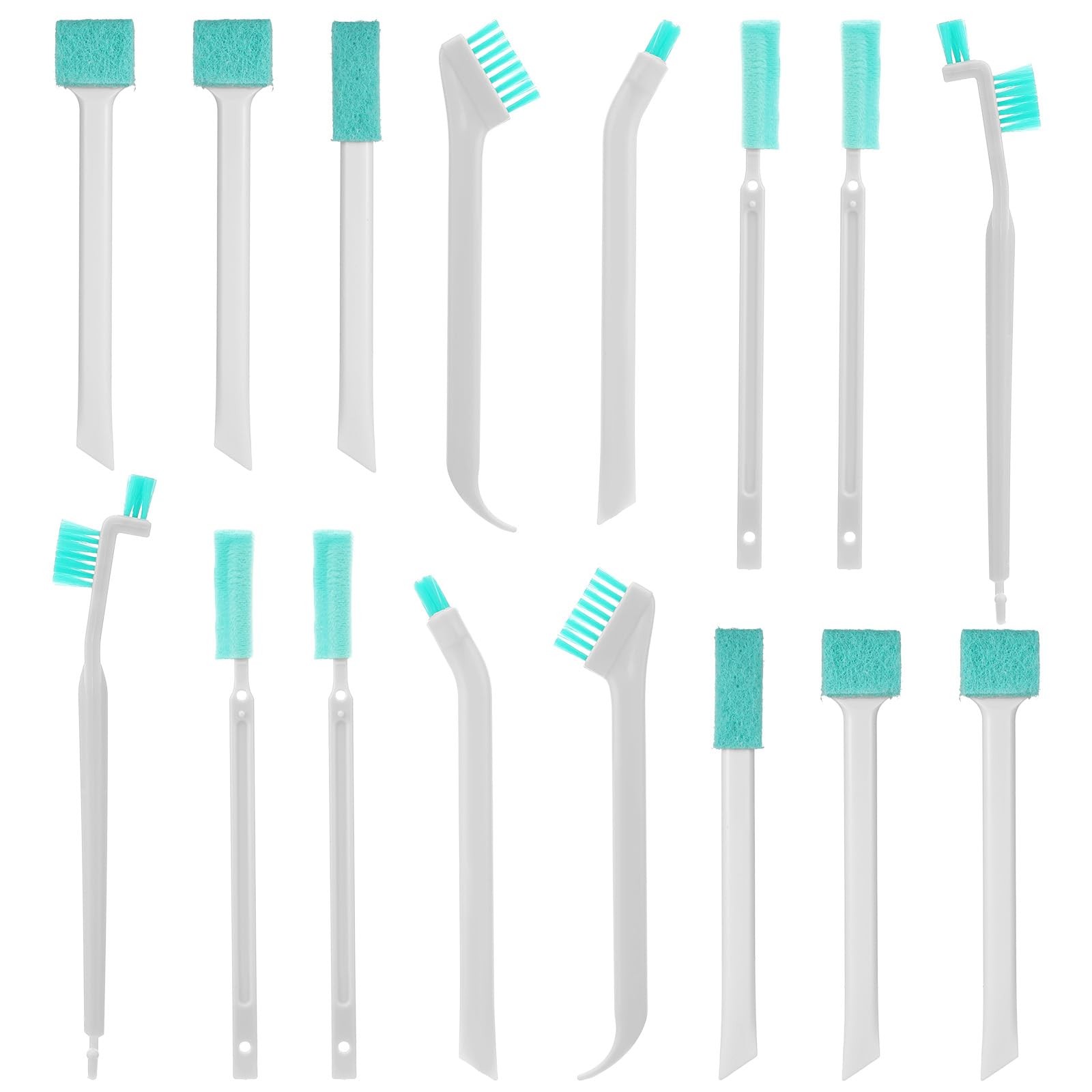 16 Pcs Small Household Cleaning Brushes, Deep Detail Crevice Cleaning Tool Se…